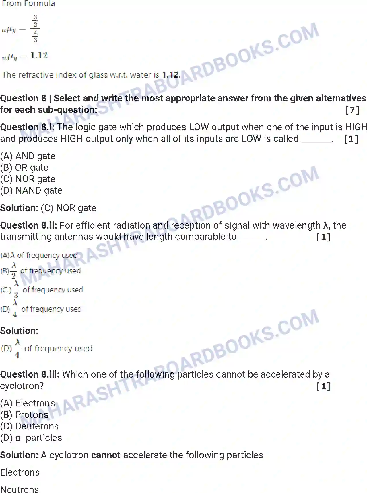 Maharashtra Board Solution HSC Physics Paper-B 2017 Image 33