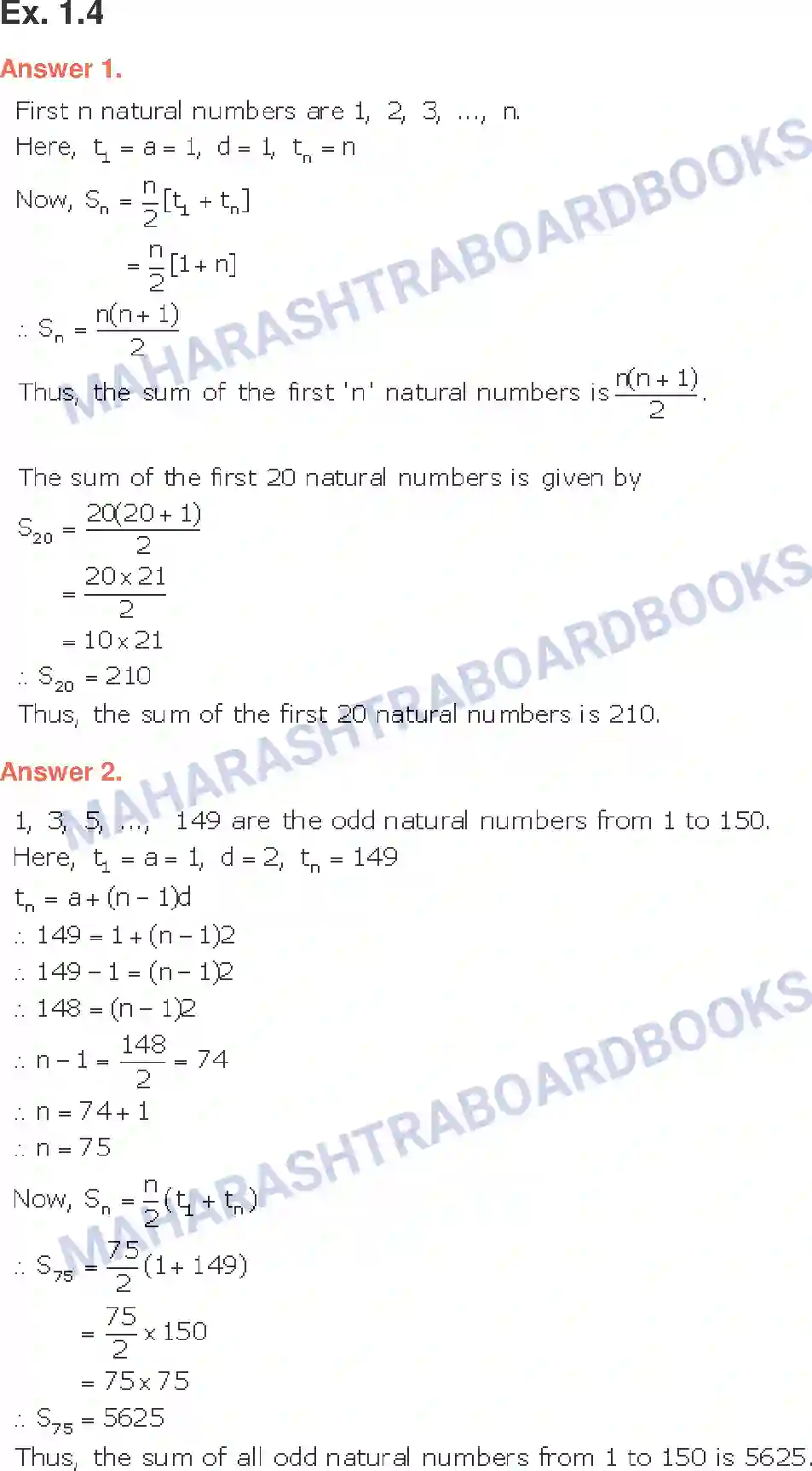 Maharashtra Board Solution class-10 Algebra+-+English+Medium Arithmetic Progression Image 19