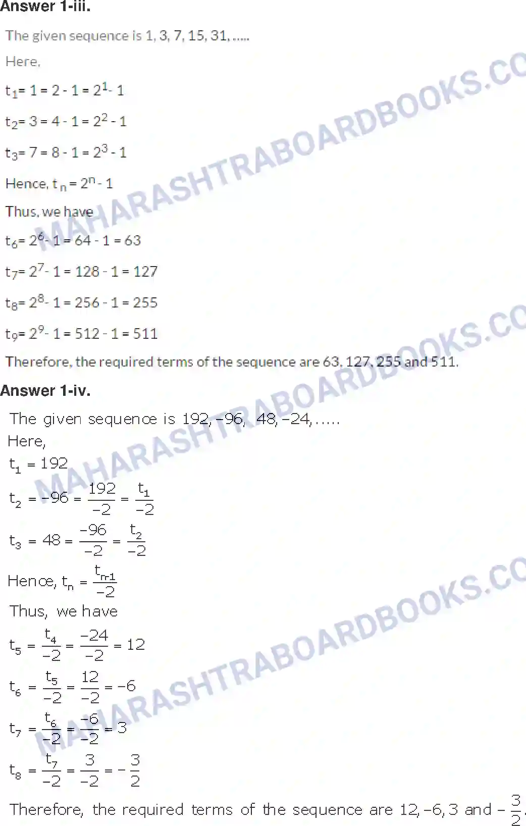 Maharashtra Board Solution class-10 Algebra+-+English+Medium Arithmetic Progression Image 2