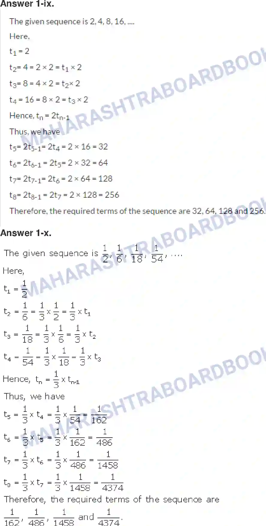 Maharashtra Board Solution class-10 Algebra+-+English+Medium Arithmetic Progression Image 5