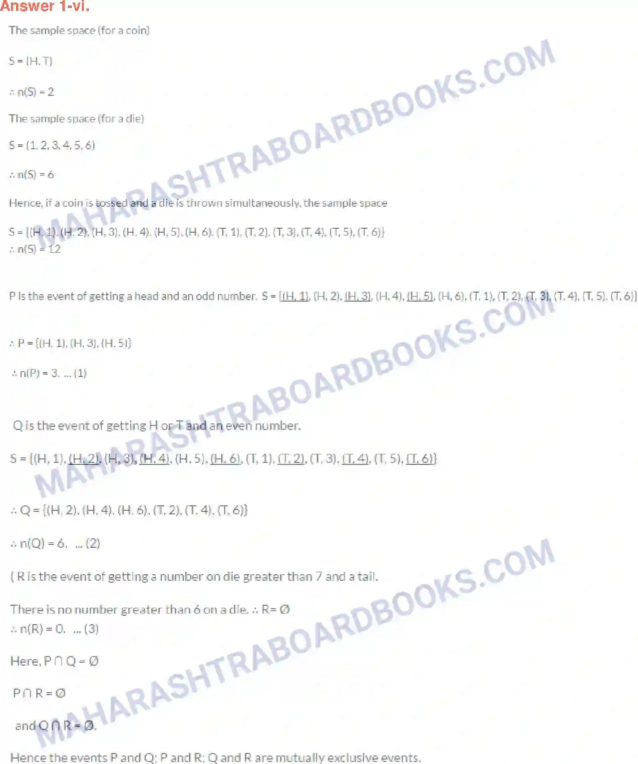 Maharashtra Board Solution class-10 Algebra+-+English+Medium Probability Image 6