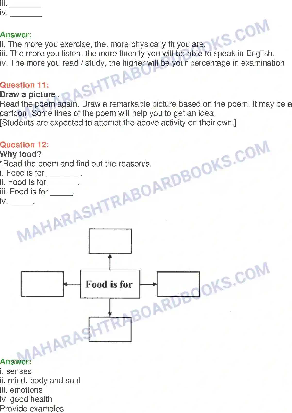 Maharashtra Board Solution Class-10 English Food & Health - Food & Health Image 13