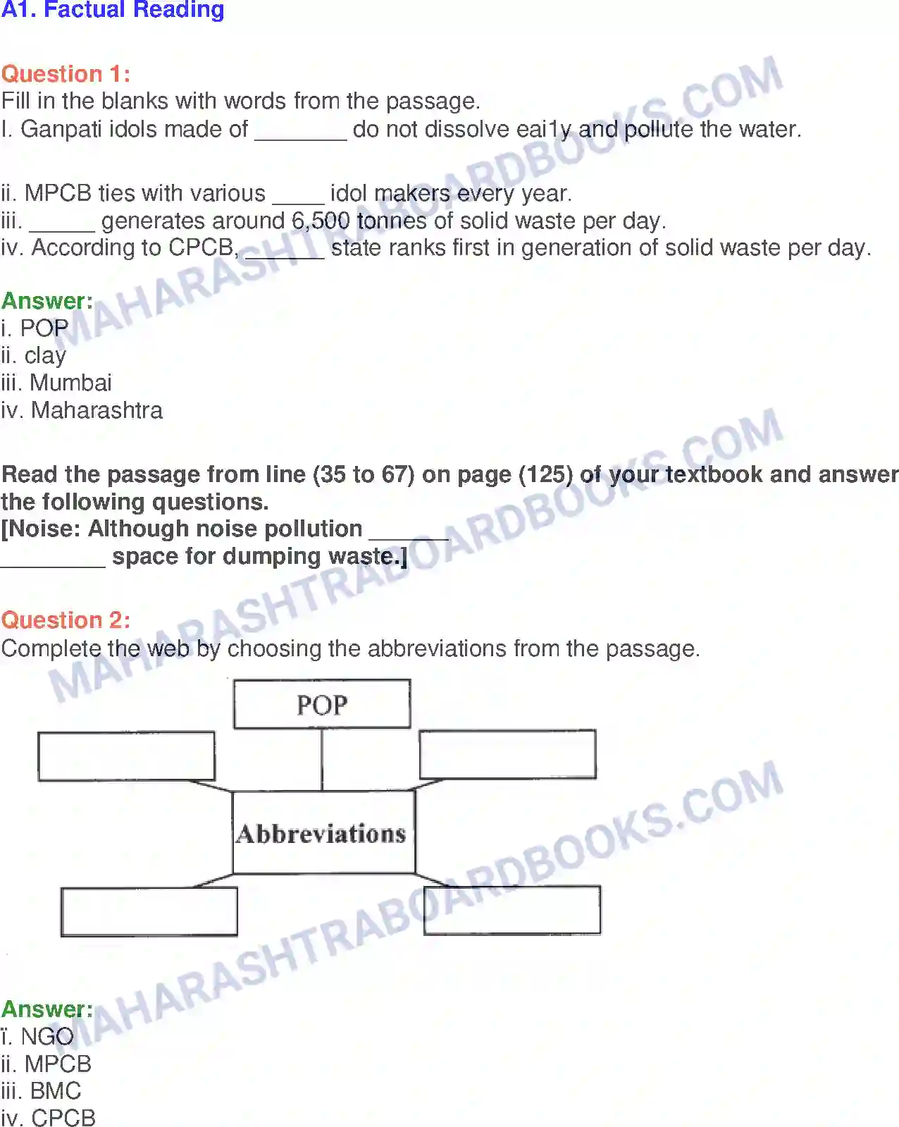 Maharashtra Board Solution Class-10 English Saving the Environment - Nature & Environment Image 10