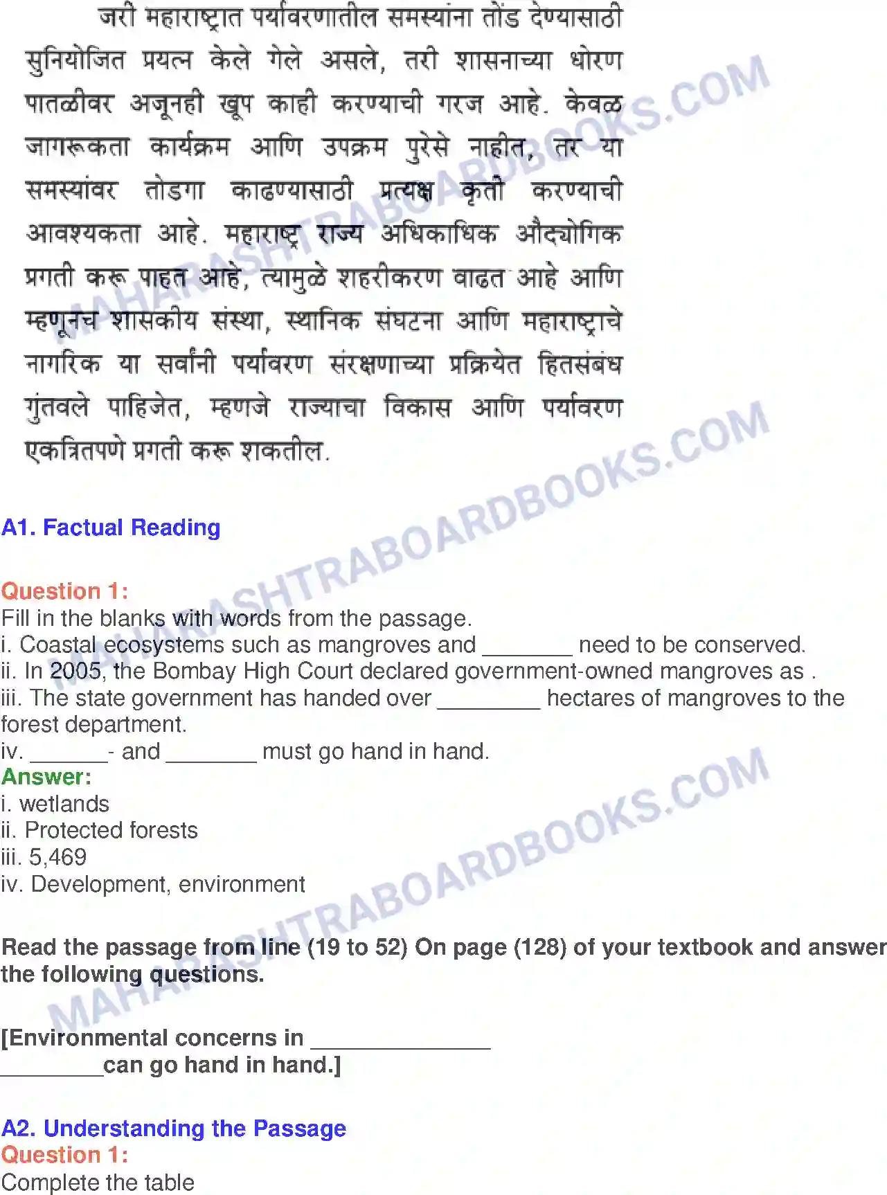 Maharashtra Board Solution Class-10 English Saving the Environment - Nature & Environment Image 20