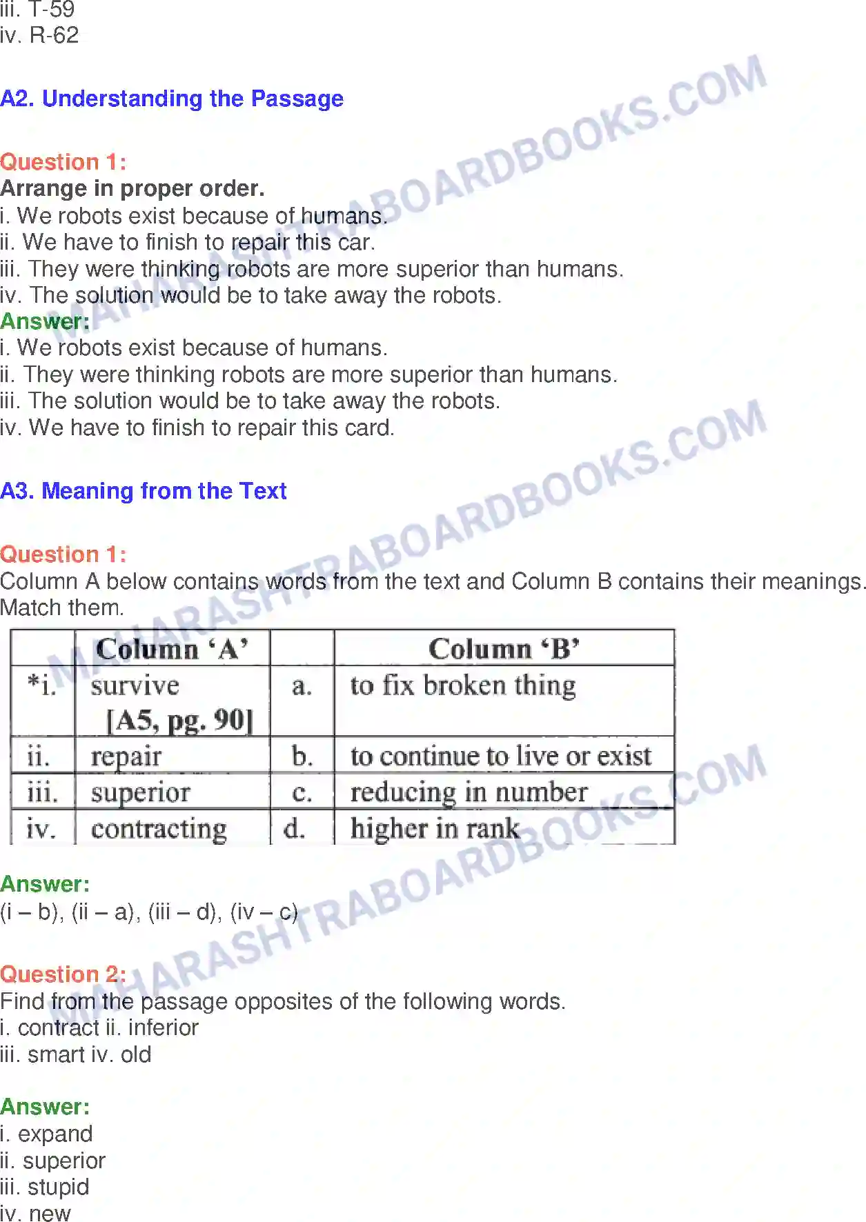 Maharashtra Board Solution Class-10 English The Curious Robot - Science & Technology Image 17