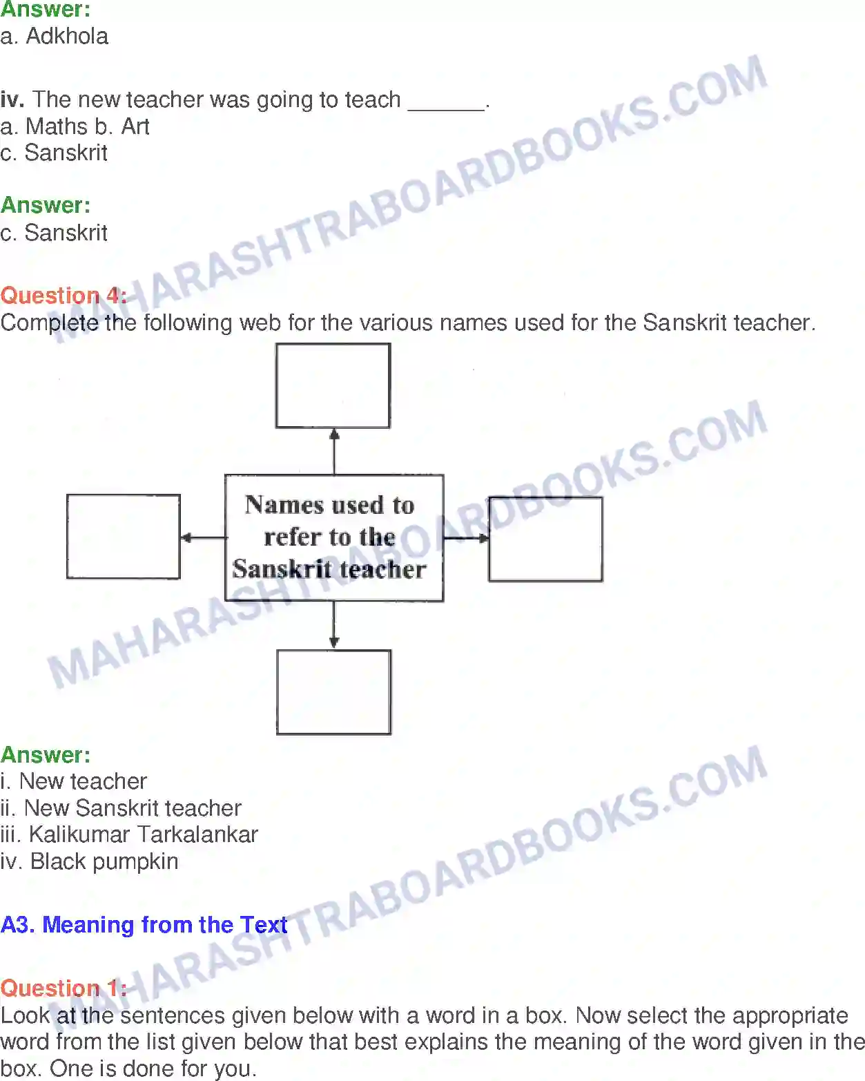 Maharashtra Board Solution Class-10 English The Rats’ Feast - Wit & Humour Image 9