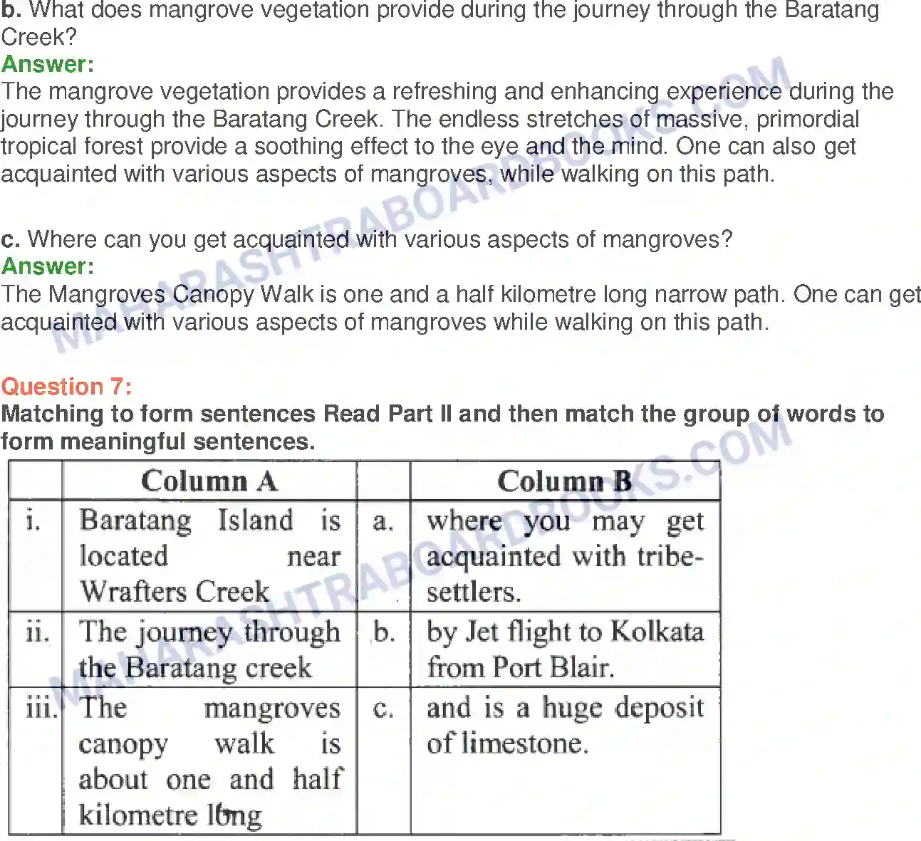 Maharashtra Board Solution Class-10 English Unexplored Beauty - India & Neighbours Image 21