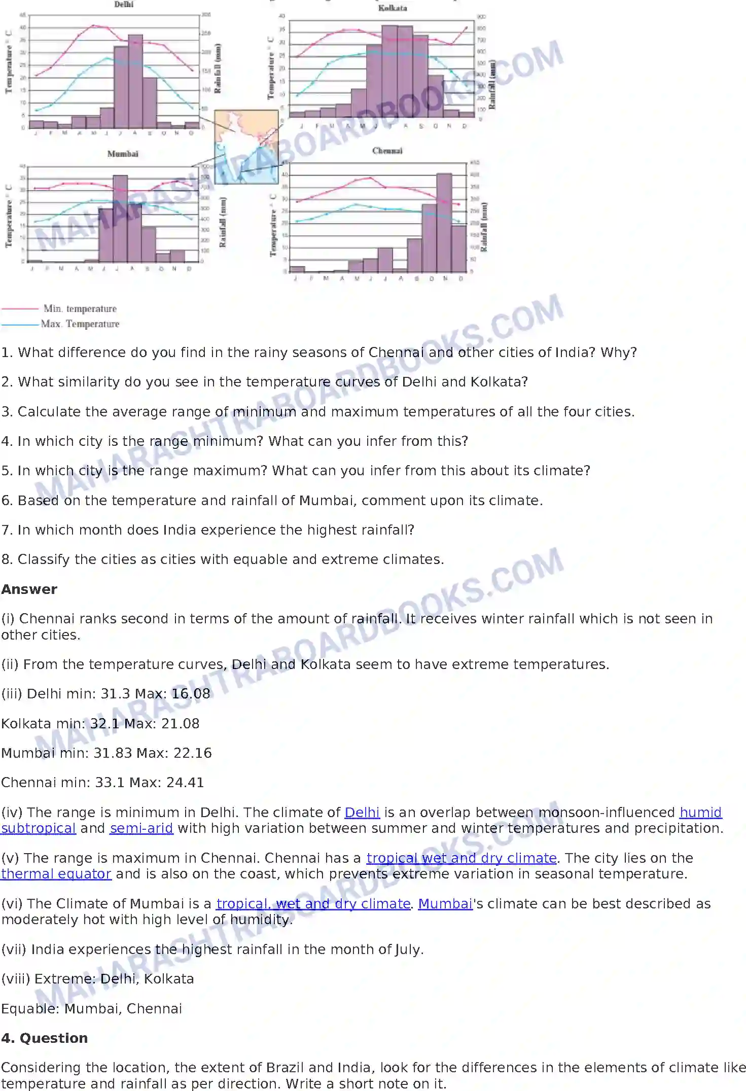 Maharashtra Board Solution Class-10 Geography+-+English+Medium Climate Image 7