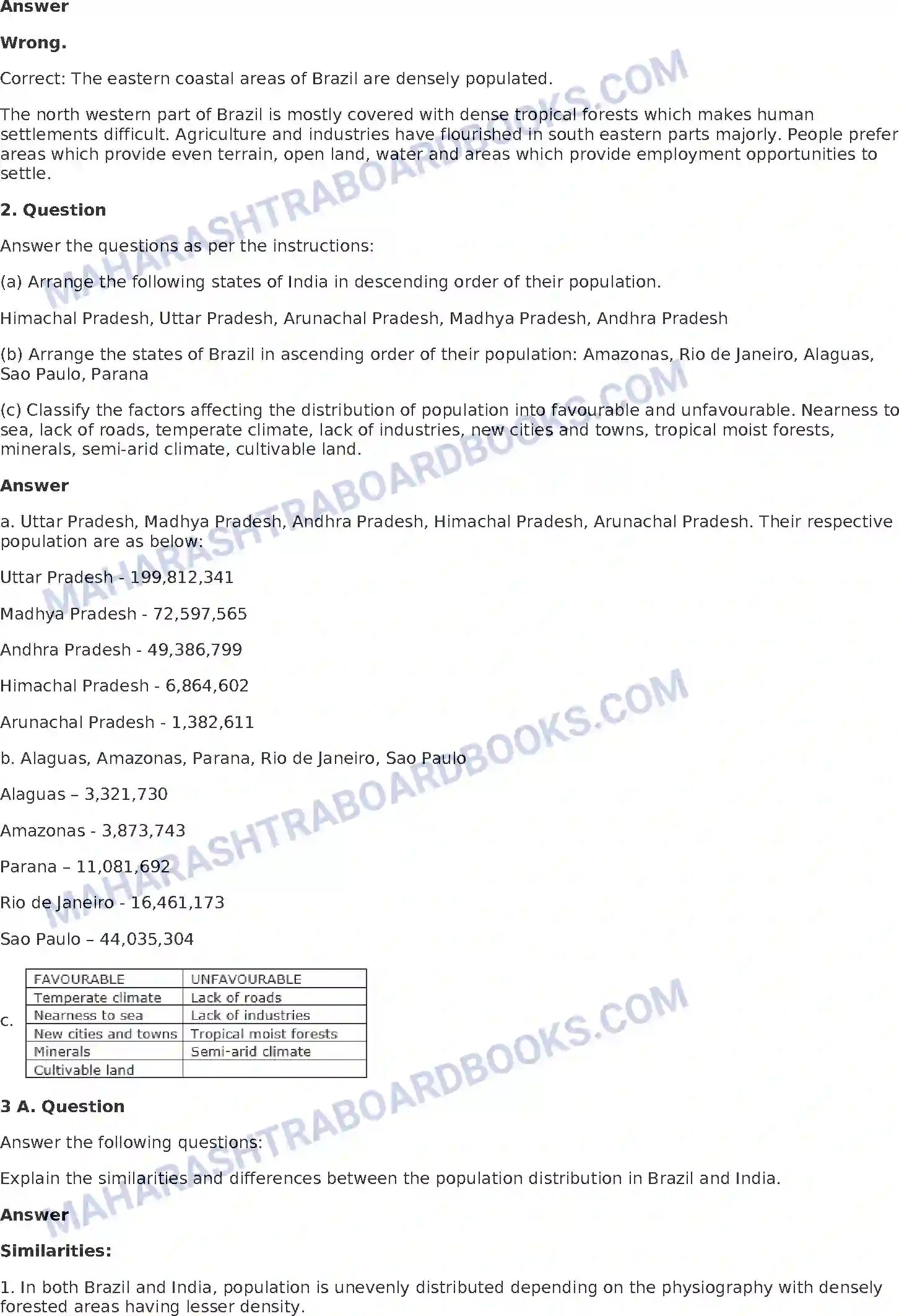 Maharashtra Board Solution Class-10 Geography+-+English+Medium Population Image 2