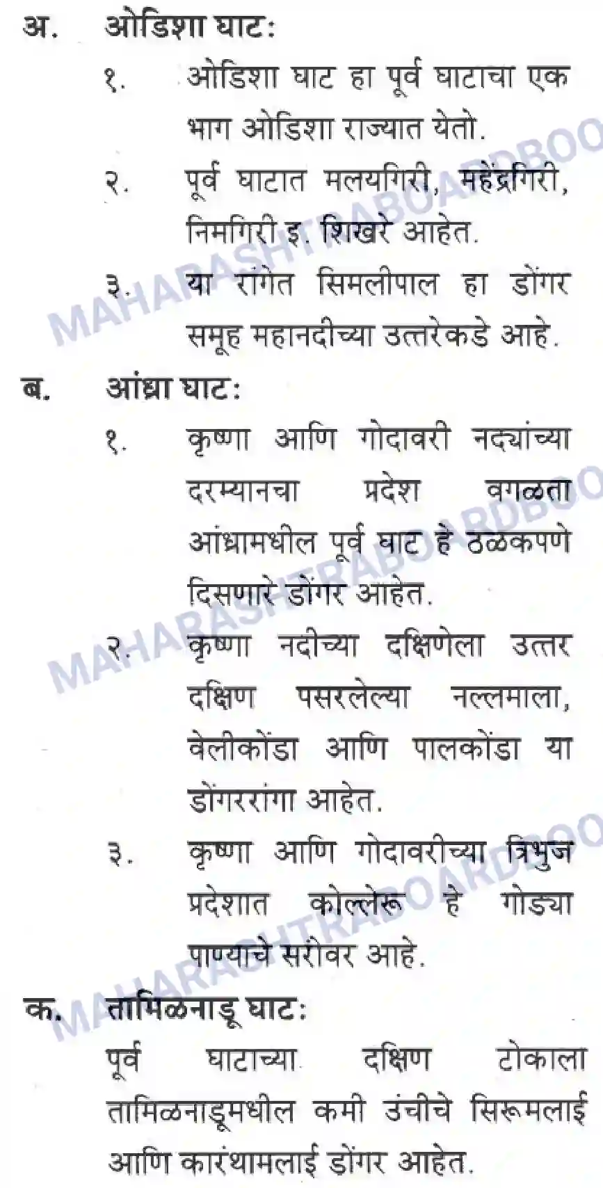 Maharashtra Board Solution class-10 Geography+&+Economics+-+Marathi+Medium पशचिम घाट आणि पशिचम किनारी मैदाने Image 34