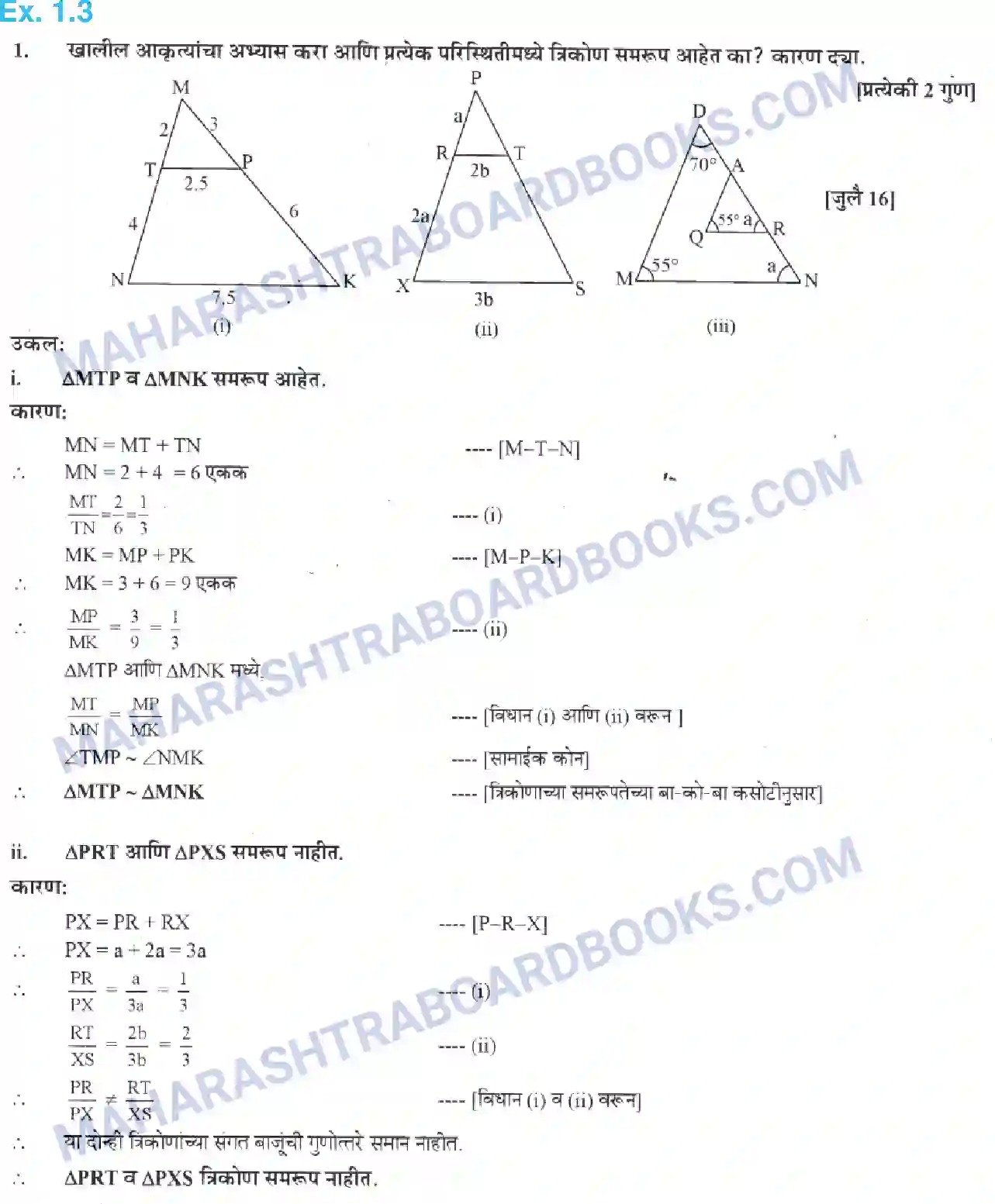 Maharashtra Board Solution class-10 Geometry+-+Marathi+Medium Similarity Image 11