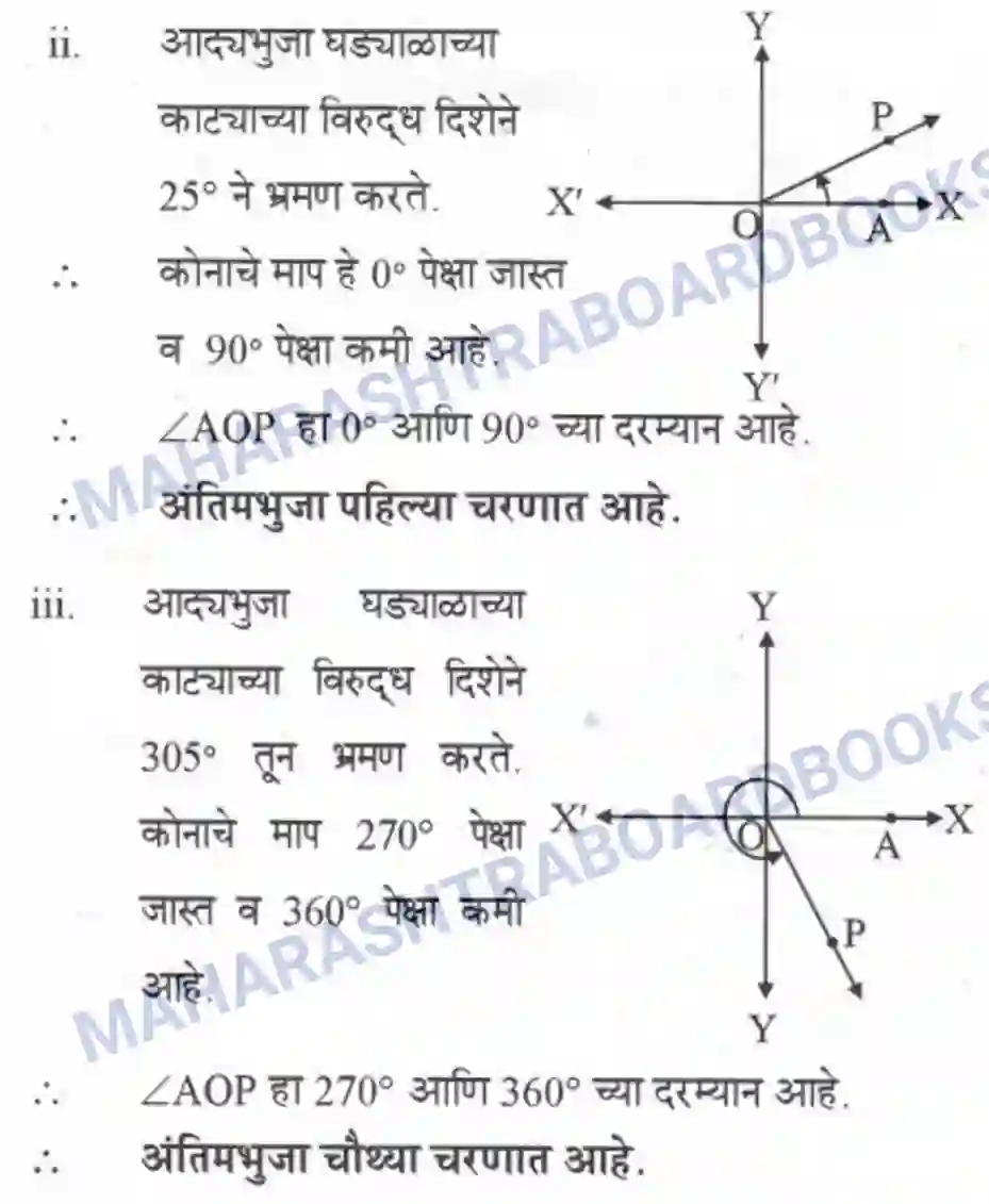 Maharashtra Board Solution class-10 Geometry+-+Marathi+Medium Trigonometry Image 2