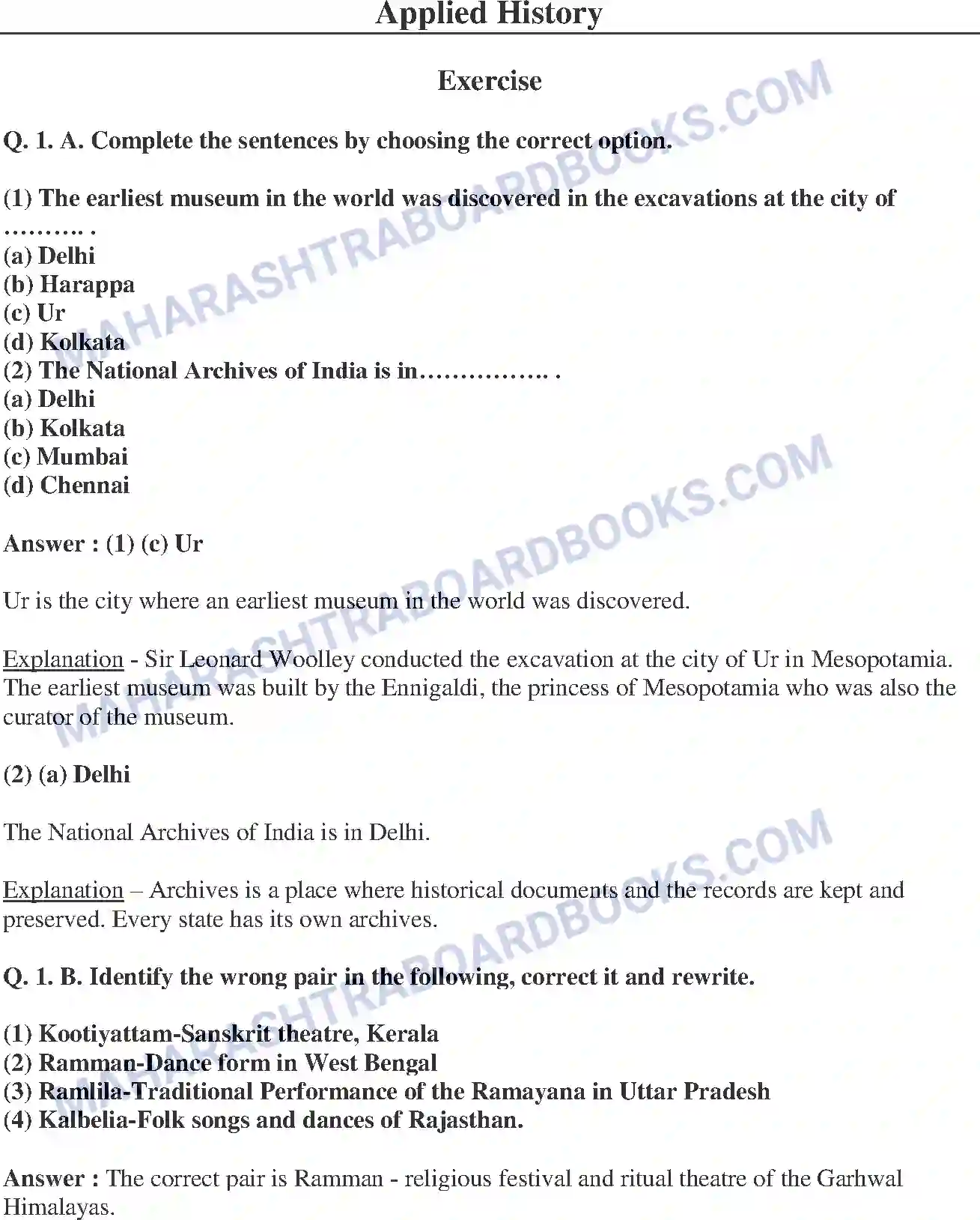 Maharashtra Board Solution Class-10 History+-+English+Medium Applied History Image 1