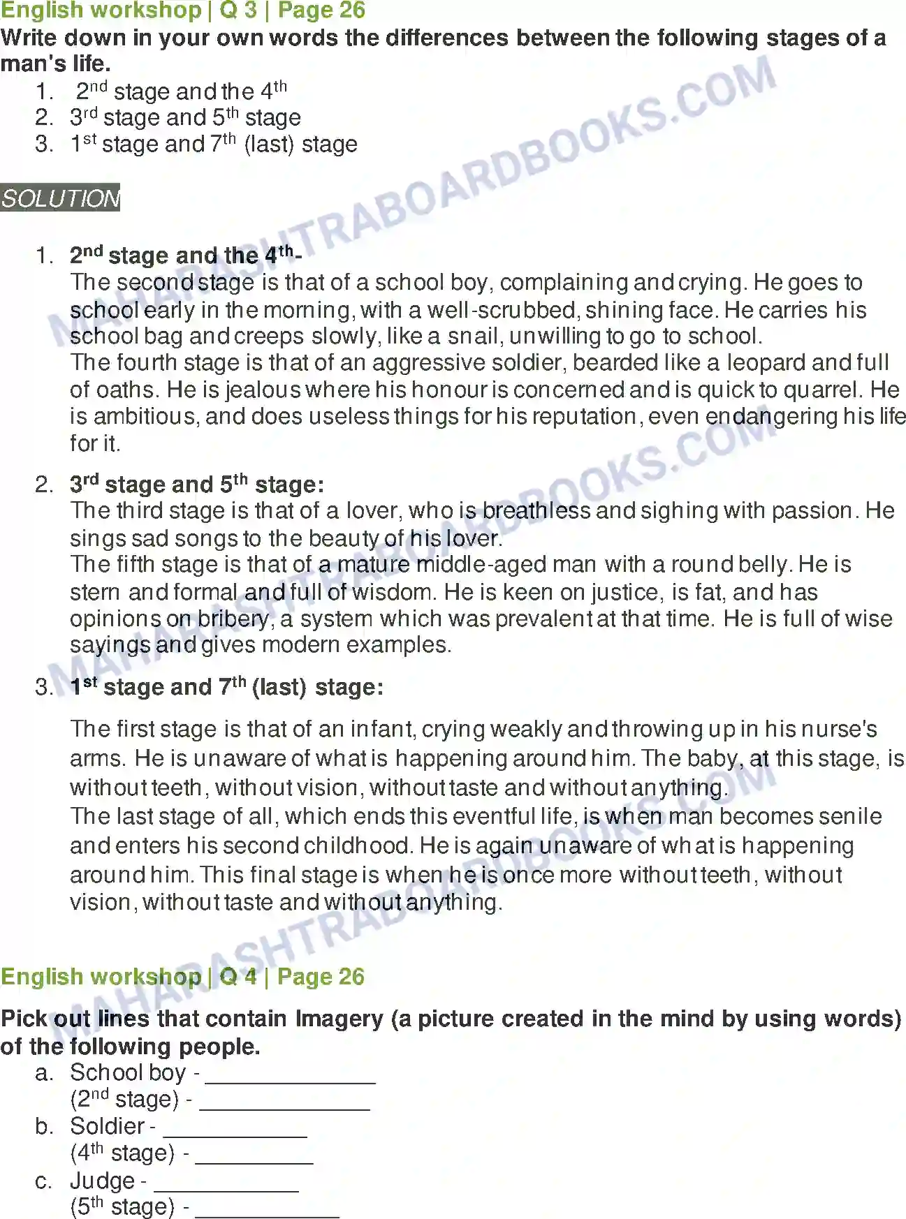 Maharashtra Board Solution class-10 Kumarbharati+-+English+Medium All the World’s a Stage Image 5
