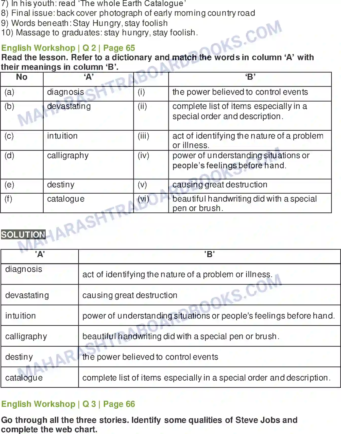 Maharashtra Board Solution class-10 Kumarbharati+-+English+Medium Connecting the Dots Image 6