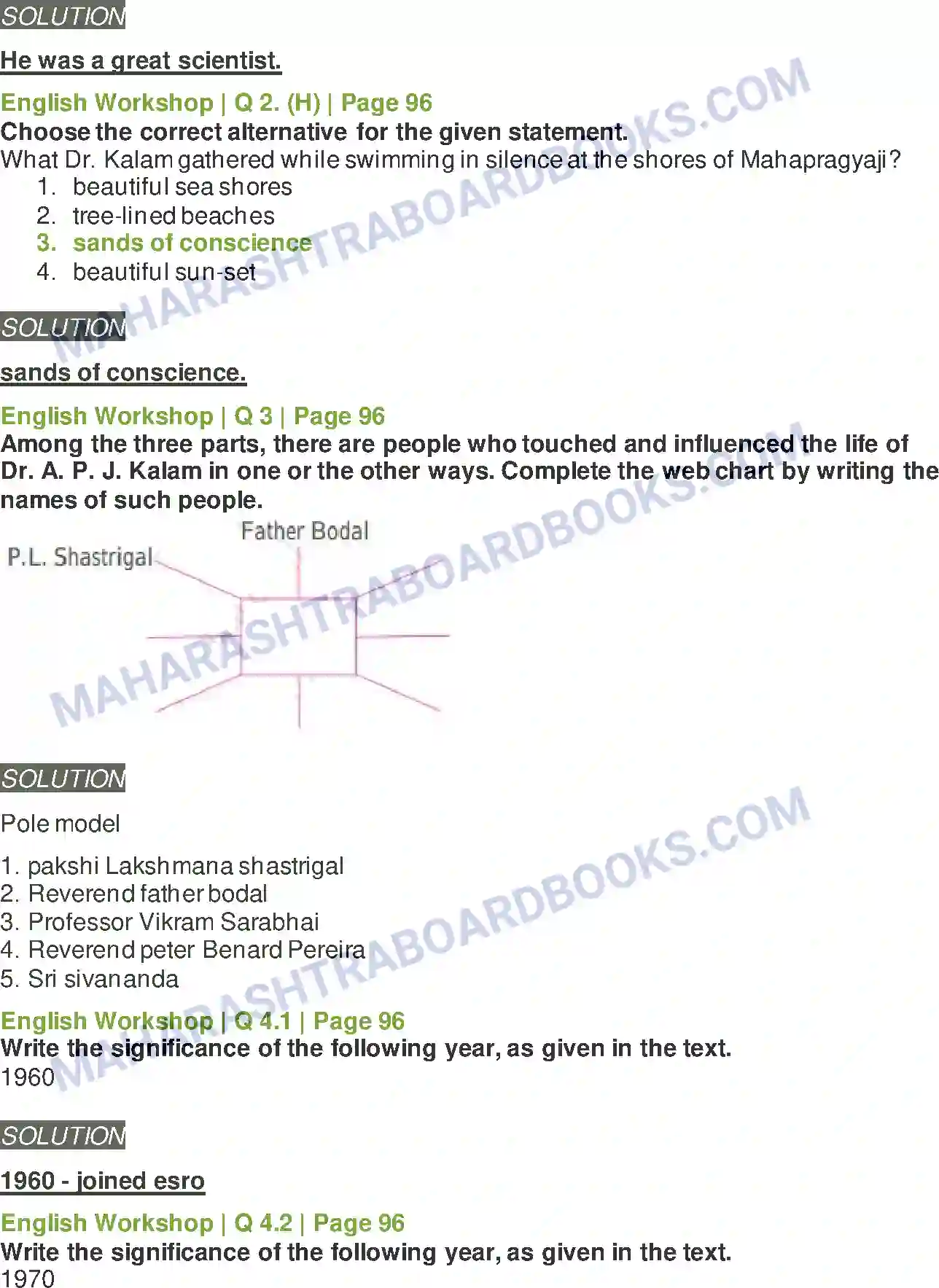 Maharashtra Board Solution class-10 Kumarbharati+-+English+Medium Science and Spirituality Image 9