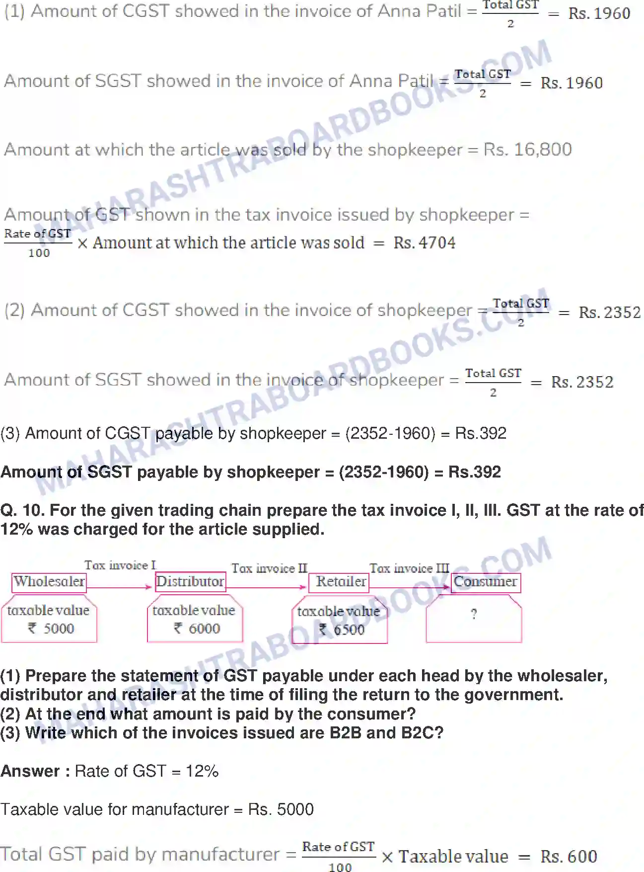 Maharashtra Board Solution Class-10 Mathematics+Part-I+-+English+Medium Financial Planning Image 32