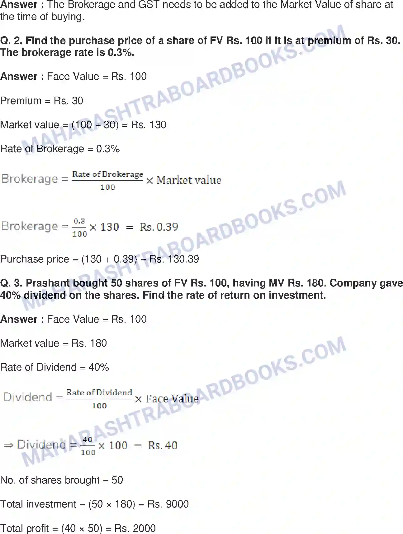 Maharashtra Board Solution Class-10 Mathematics+Part-I+-+English+Medium Financial Planning Image 36