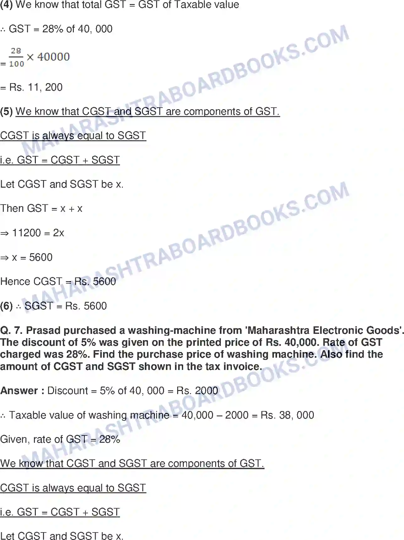 Maharashtra Board Solution Class-10 Mathematics+Part-I+-+English+Medium Financial Planning Image 6