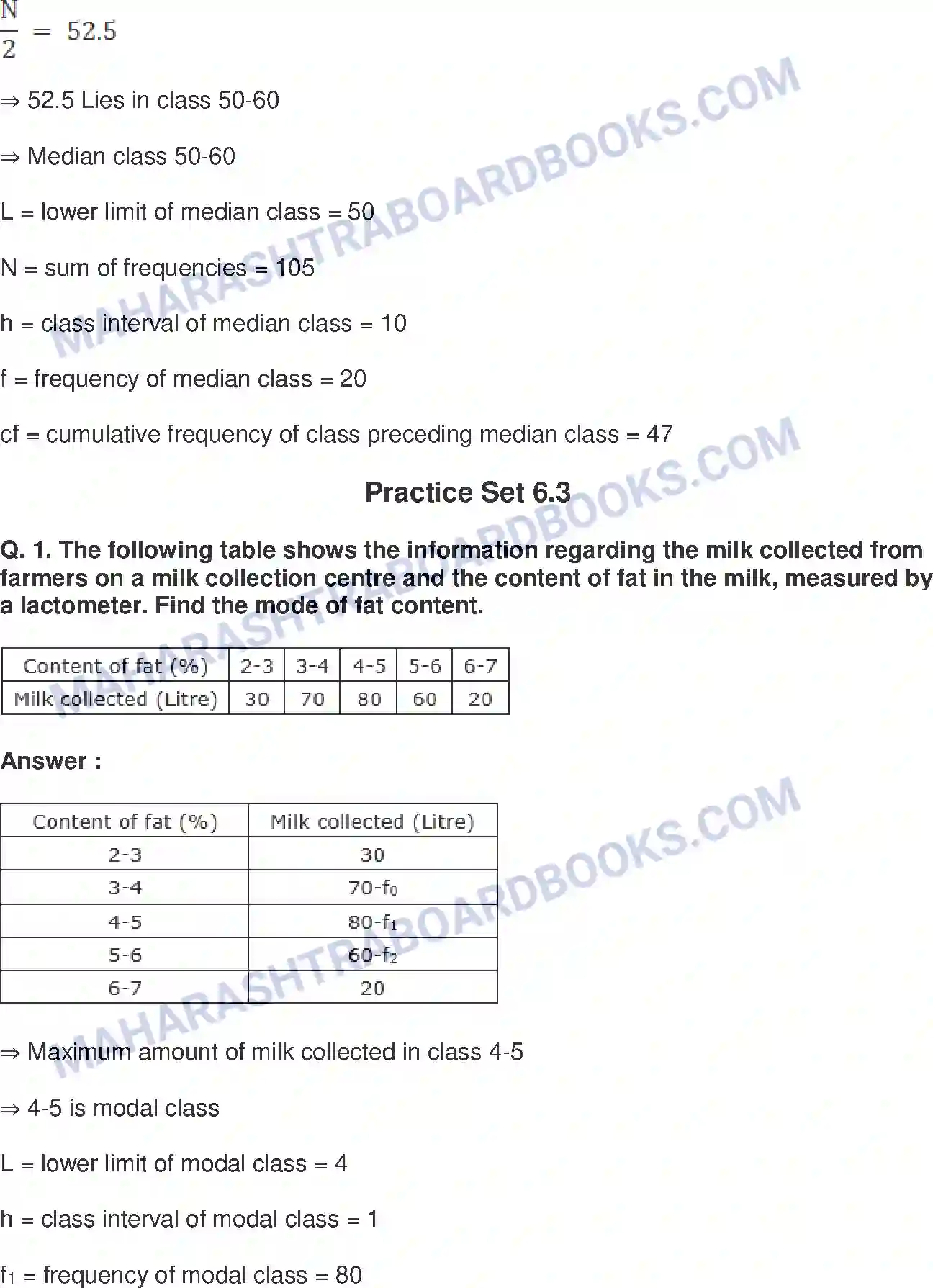 Maharashtra Board Solution Class-10 Mathematics+Part-I+-+English+Medium Statistics Image 10
