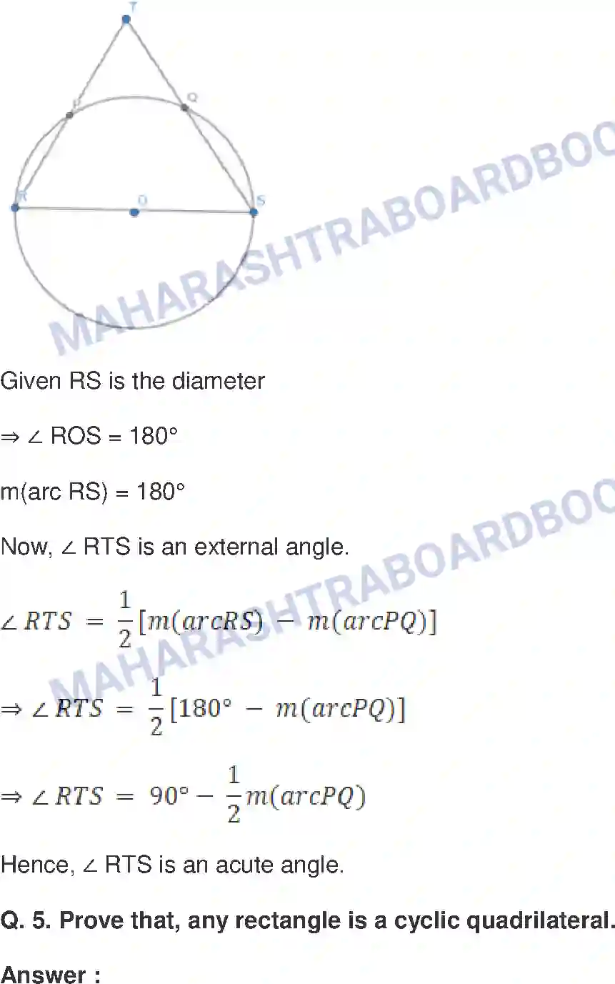 Maharashtra Board Solution Class-10 Mathematics+Part-II+-+English+Medium Circle Image 14