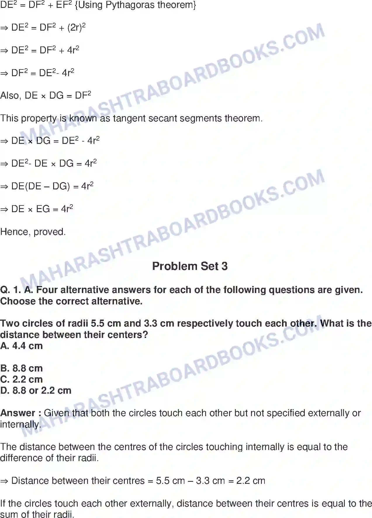 Maharashtra Board Solution Class-10 Mathematics+Part-II+-+English+Medium Circle Image 21