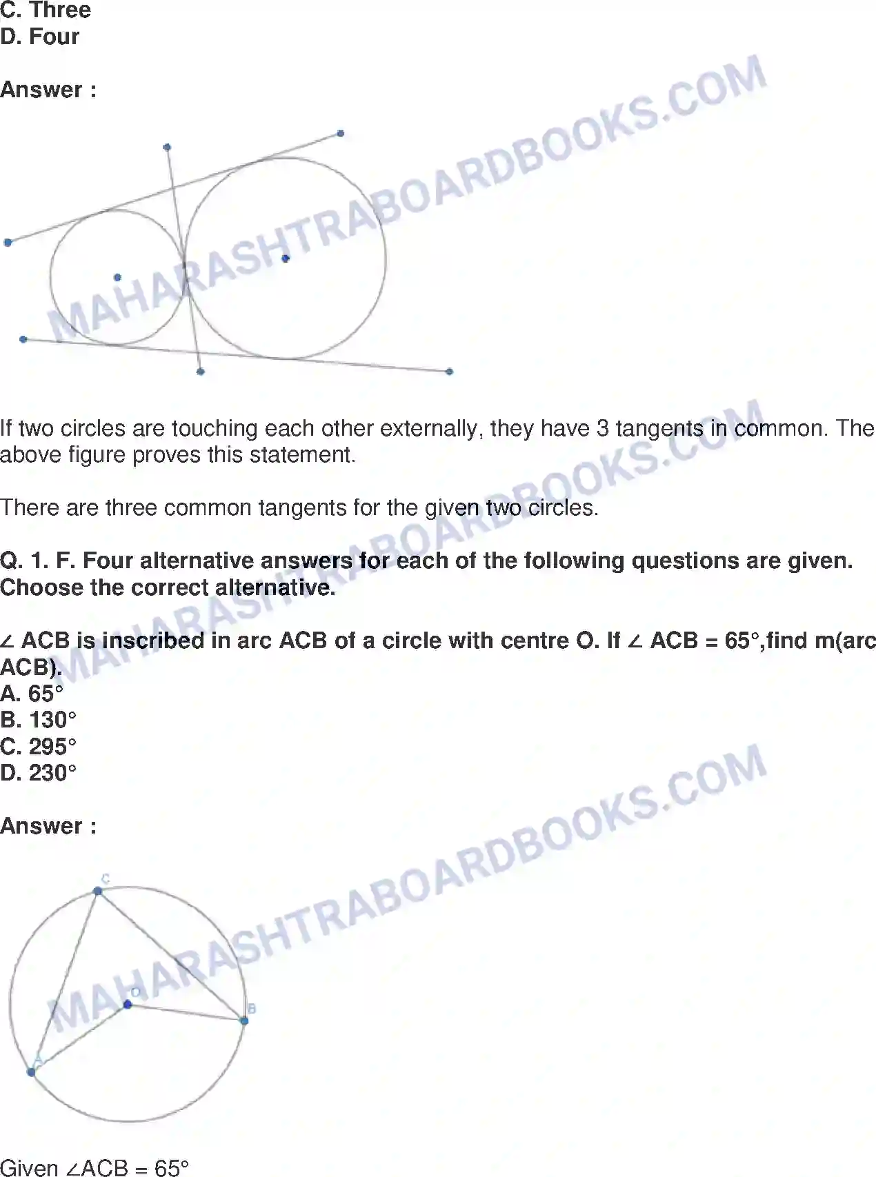 Maharashtra Board Solution Class-10 Mathematics+Part-II+-+English+Medium Circle Image 25