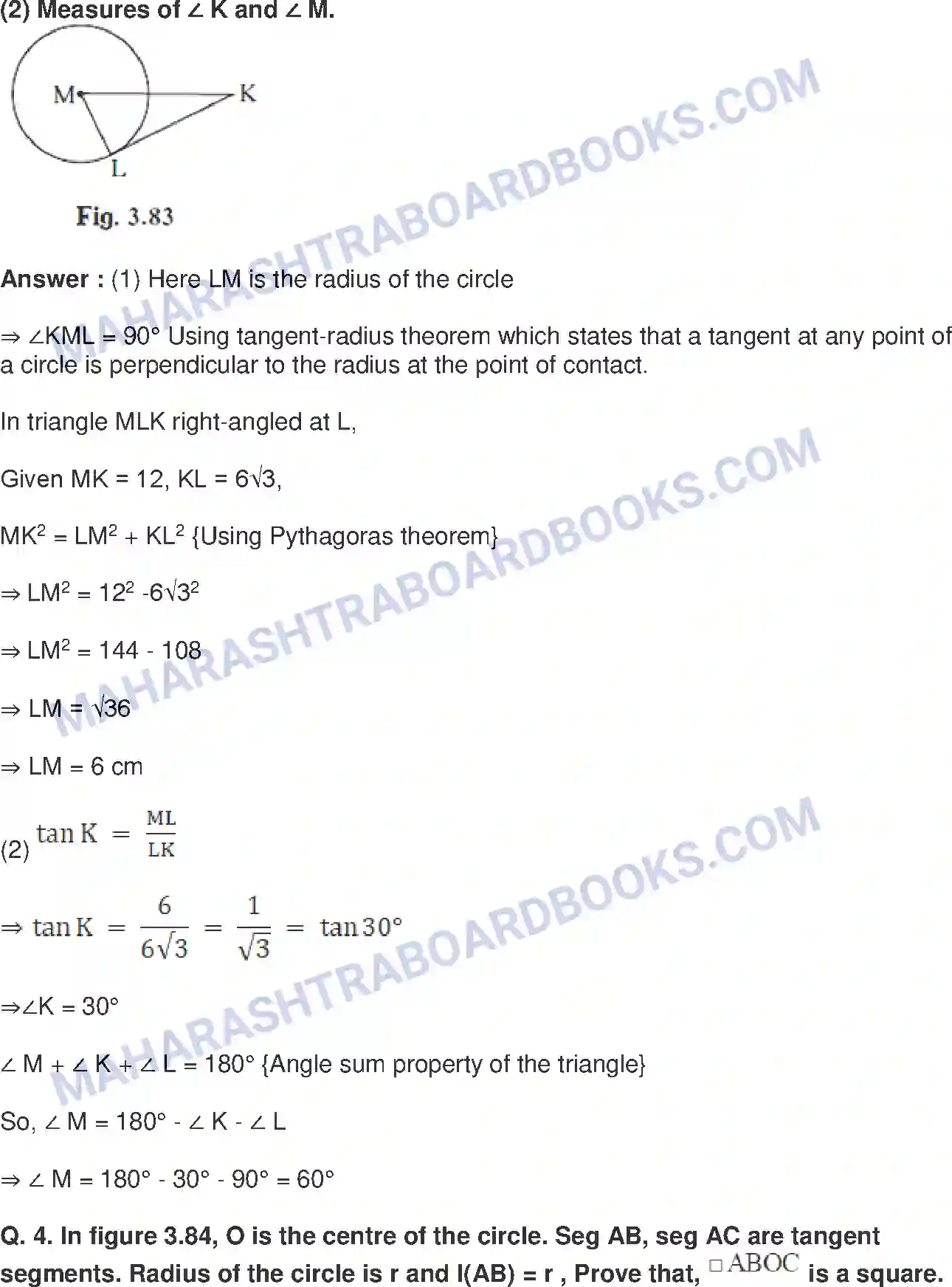 Maharashtra Board Solution Class-10 Mathematics+Part-II+-+English+Medium Circle Image 30