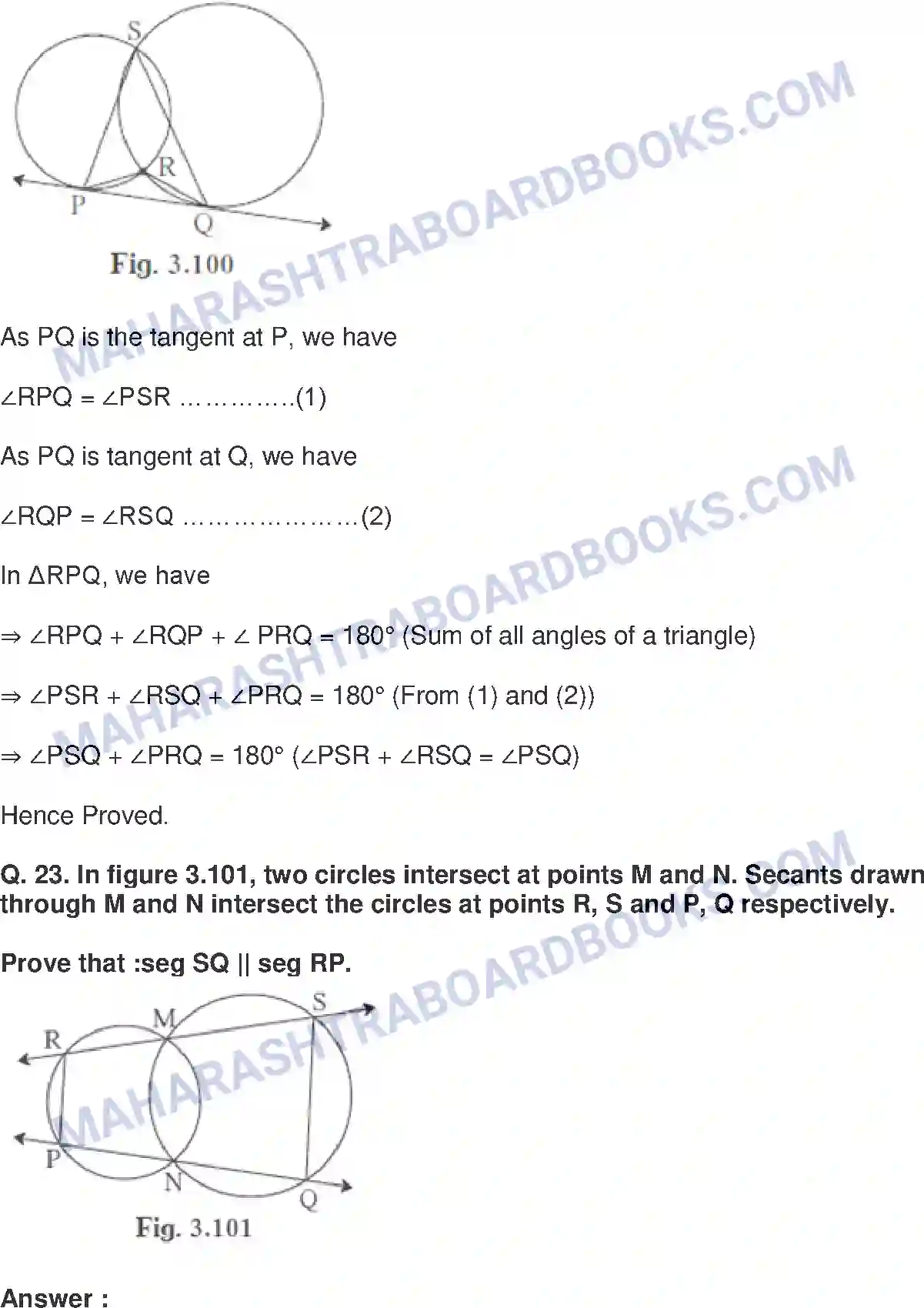 Maharashtra Board Solution Class-10 Mathematics+Part-II+-+English+Medium Circle Image 49