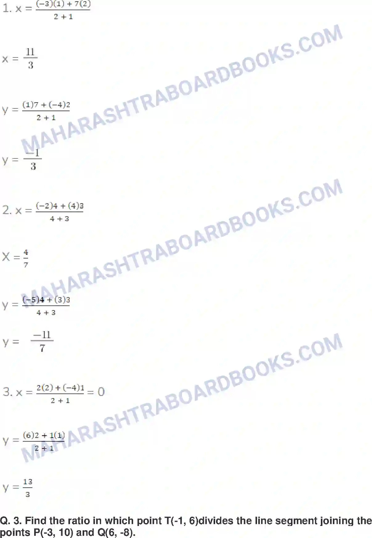 Maharashtra Board Solution Class-10 Mathematics+Part-II+-+English+Medium Co-ordinate Geometry Image 11