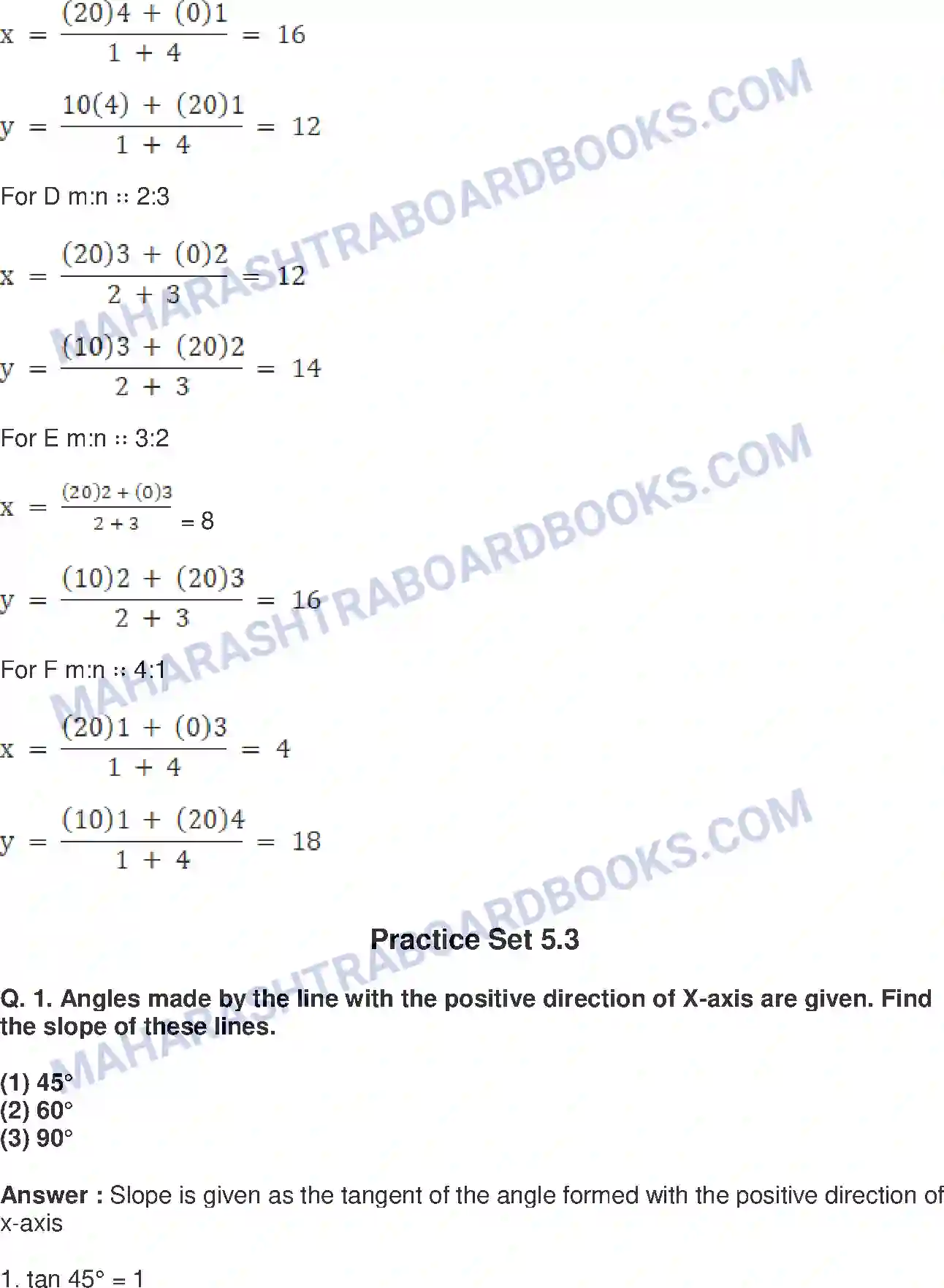 Maharashtra Board Solution Class-10 Mathematics+Part-II+-+English+Medium Co-ordinate Geometry Image 19