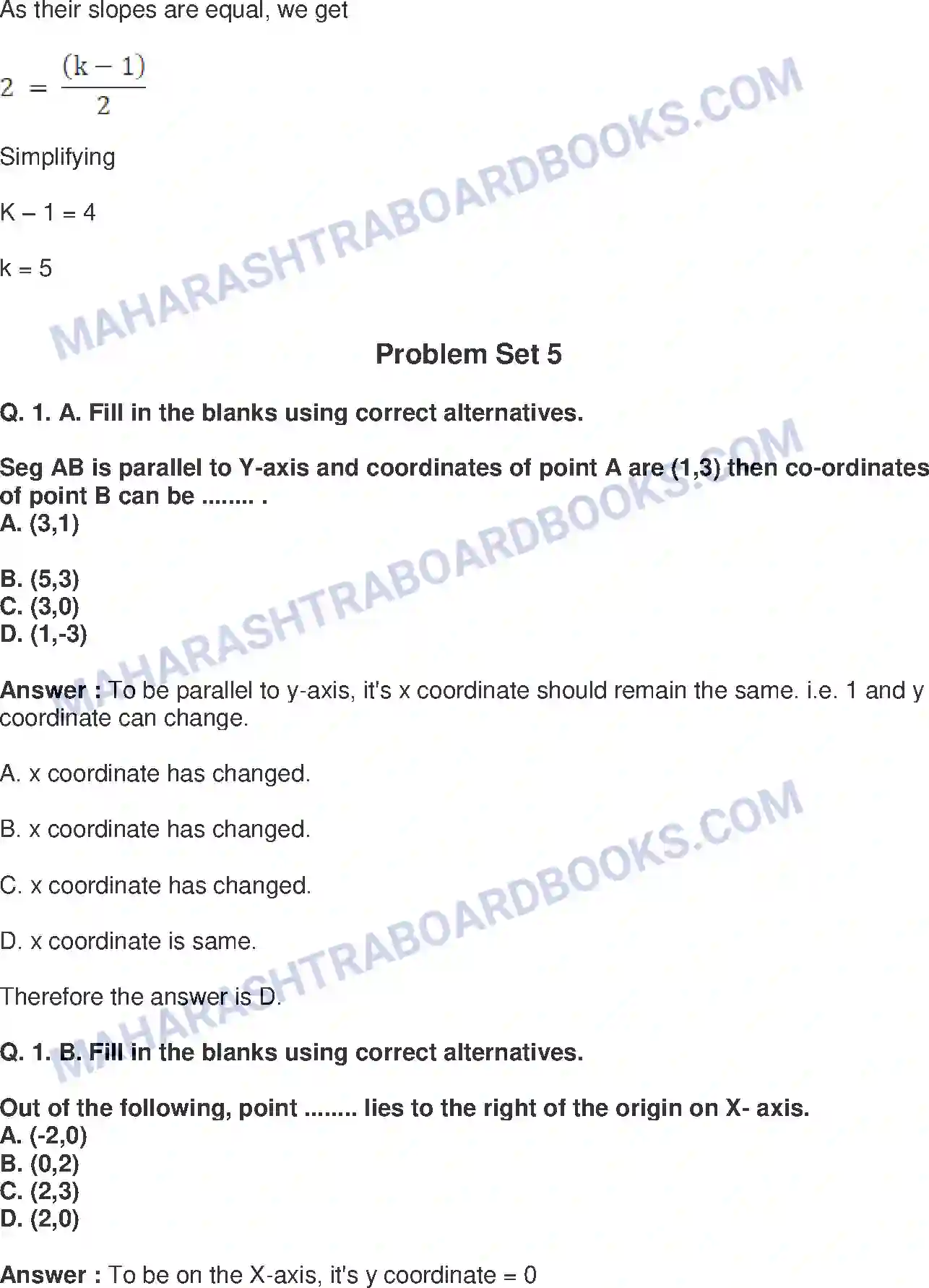 Maharashtra Board Solution Class-10 Mathematics+Part-II+-+English+Medium Co-ordinate Geometry Image 26