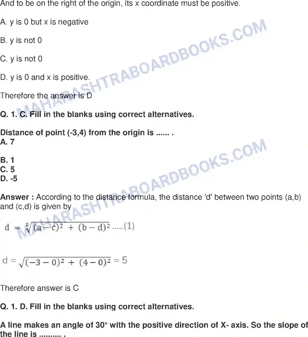 Maharashtra Board Solution Class-10 Mathematics+Part-II+-+English+Medium Co-ordinate Geometry Image 27