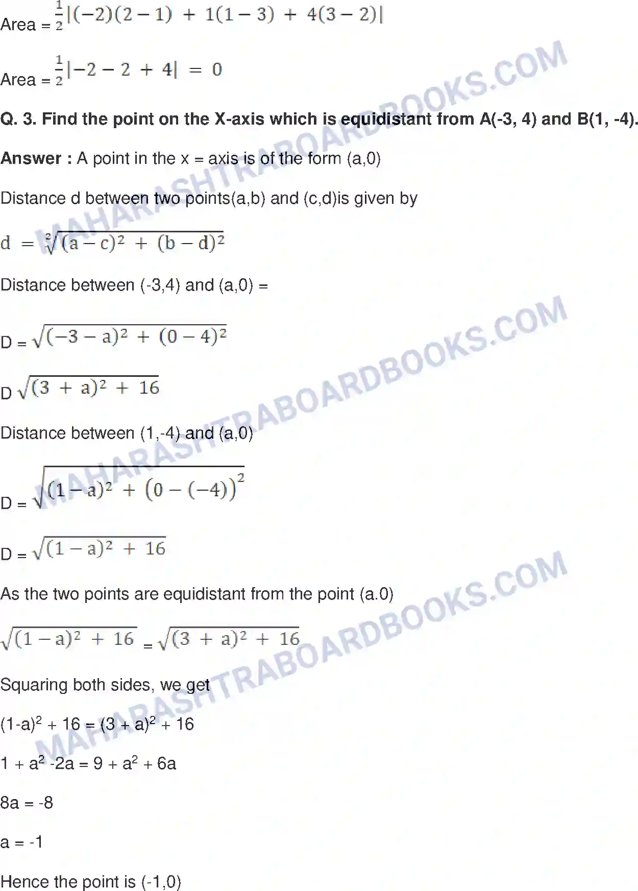 Maharashtra Board Solution Class-10 Mathematics+Part-II+-+English+Medium Co-ordinate Geometry Image 5