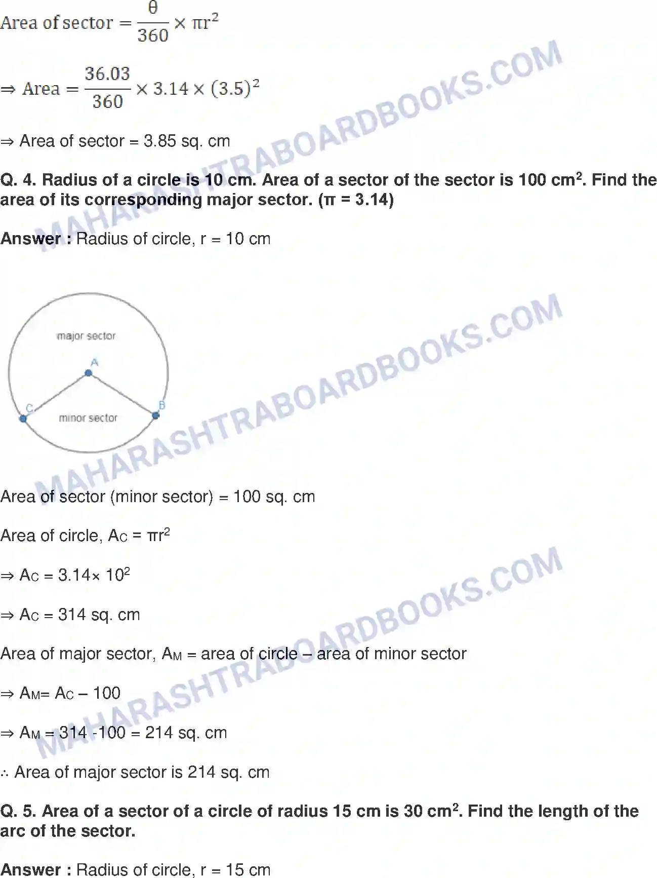 Maharashtra Board Solution Class-10 Mathematics+Part-II+-+English+Medium Mensuration Image 16