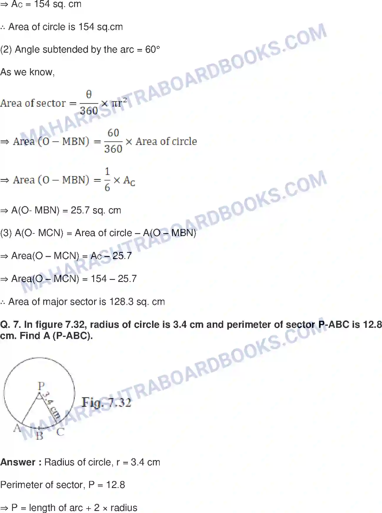 Maharashtra Board Solution Class-10 Mathematics+Part-II+-+English+Medium Mensuration Image 18