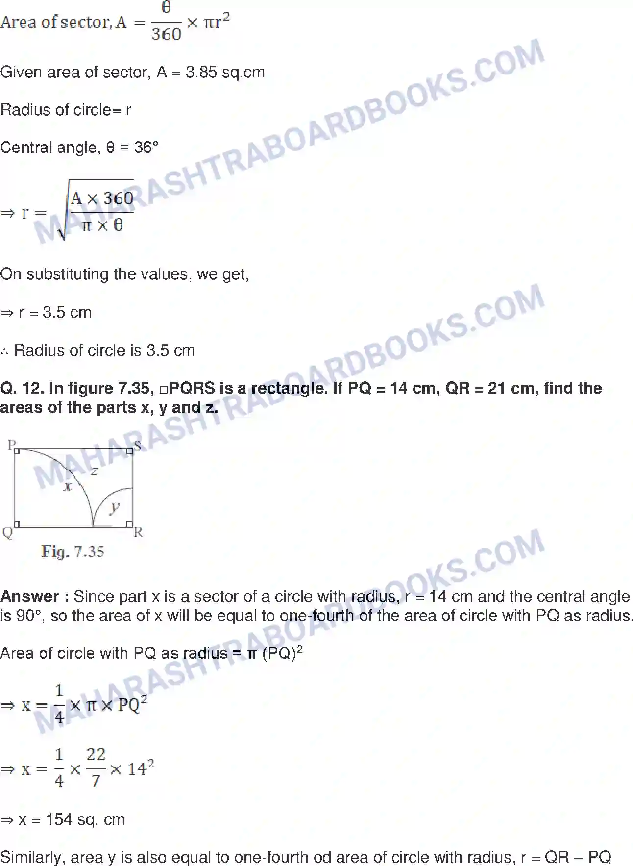 Maharashtra Board Solution Class-10 Mathematics+Part-II+-+English+Medium Mensuration Image 23