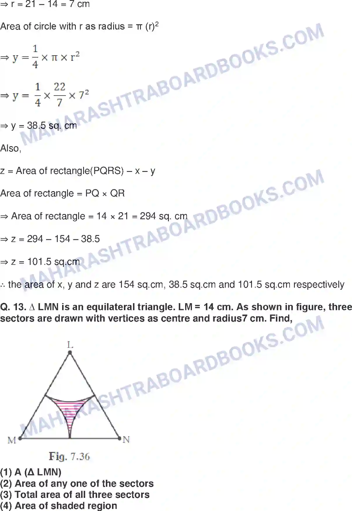 Maharashtra Board Solution Class-10 Mathematics+Part-II+-+English+Medium Mensuration Image 24