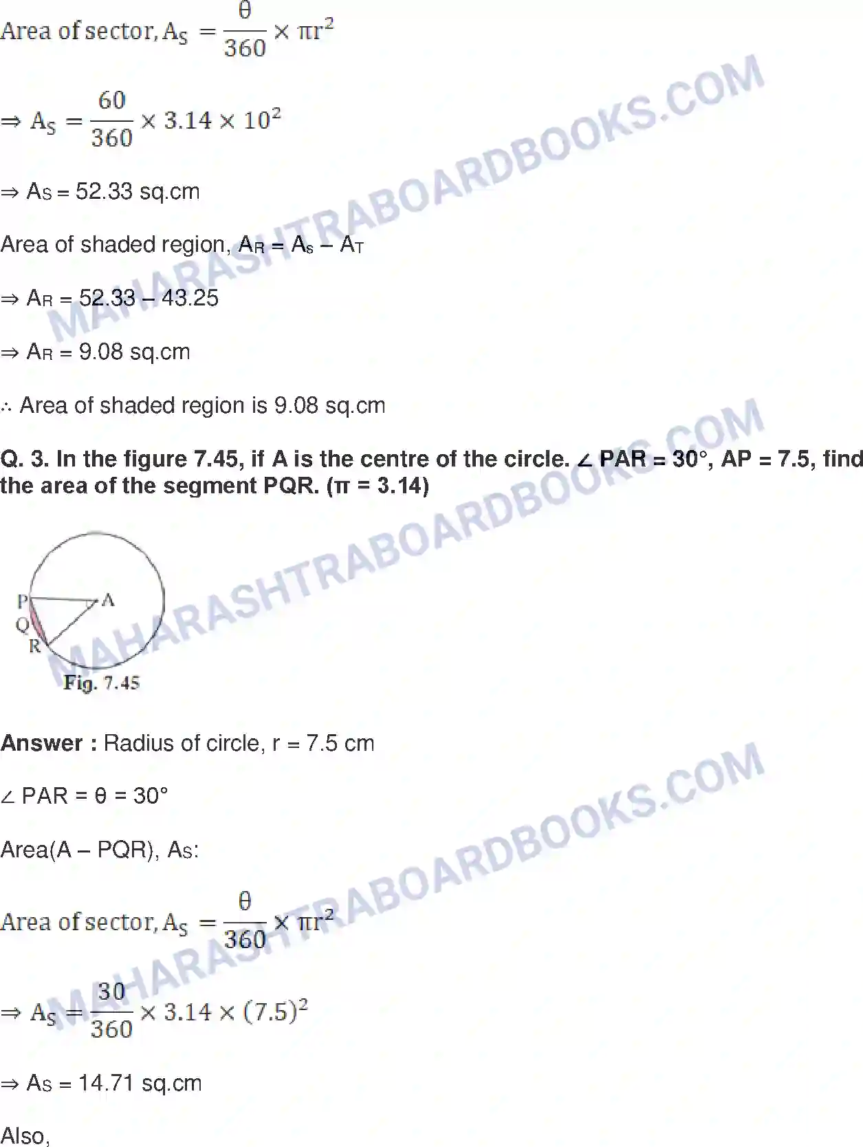 Maharashtra Board Solution Class-10 Mathematics+Part-II+-+English+Medium Mensuration Image 28