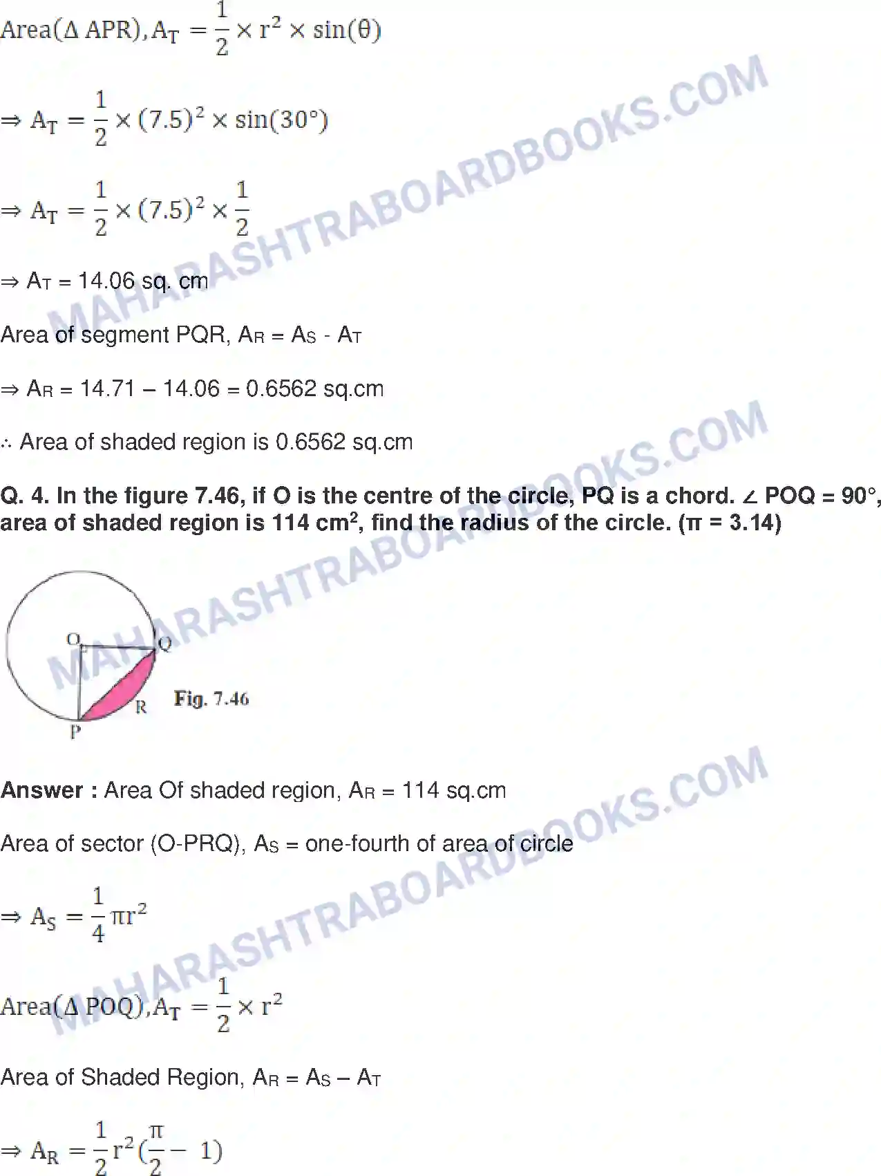 Maharashtra Board Solution Class-10 Mathematics+Part-II+-+English+Medium Mensuration Image 29