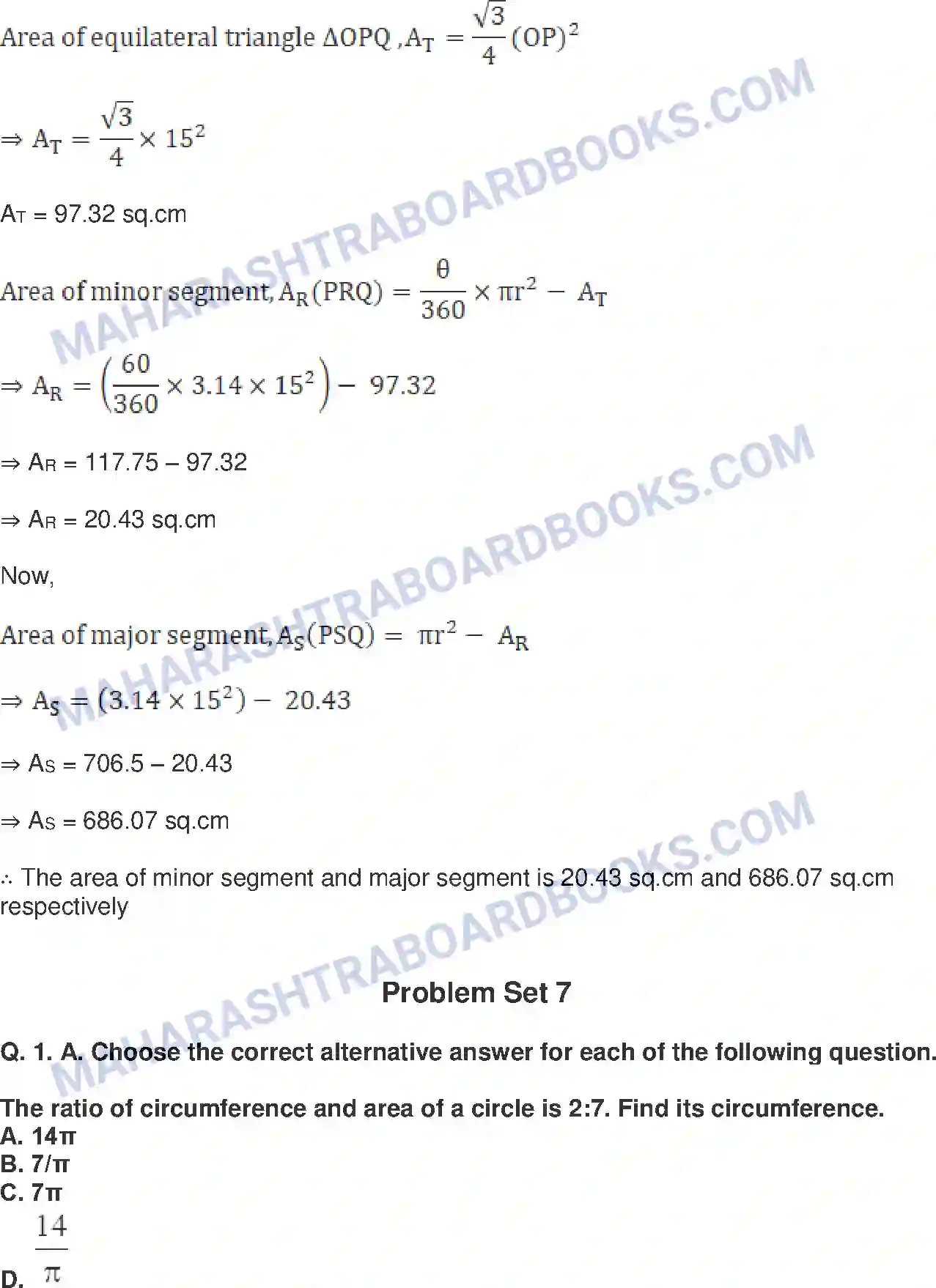 Maharashtra Board Solution Class-10 Mathematics+Part-II+-+English+Medium Mensuration Image 31