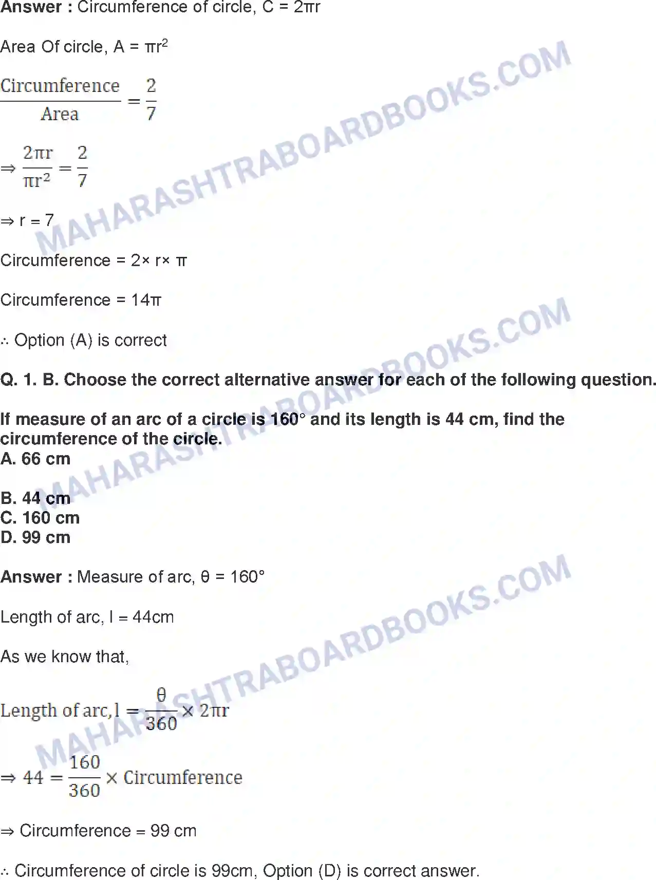 Maharashtra Board Solution Class-10 Mathematics+Part-II+-+English+Medium Mensuration Image 32