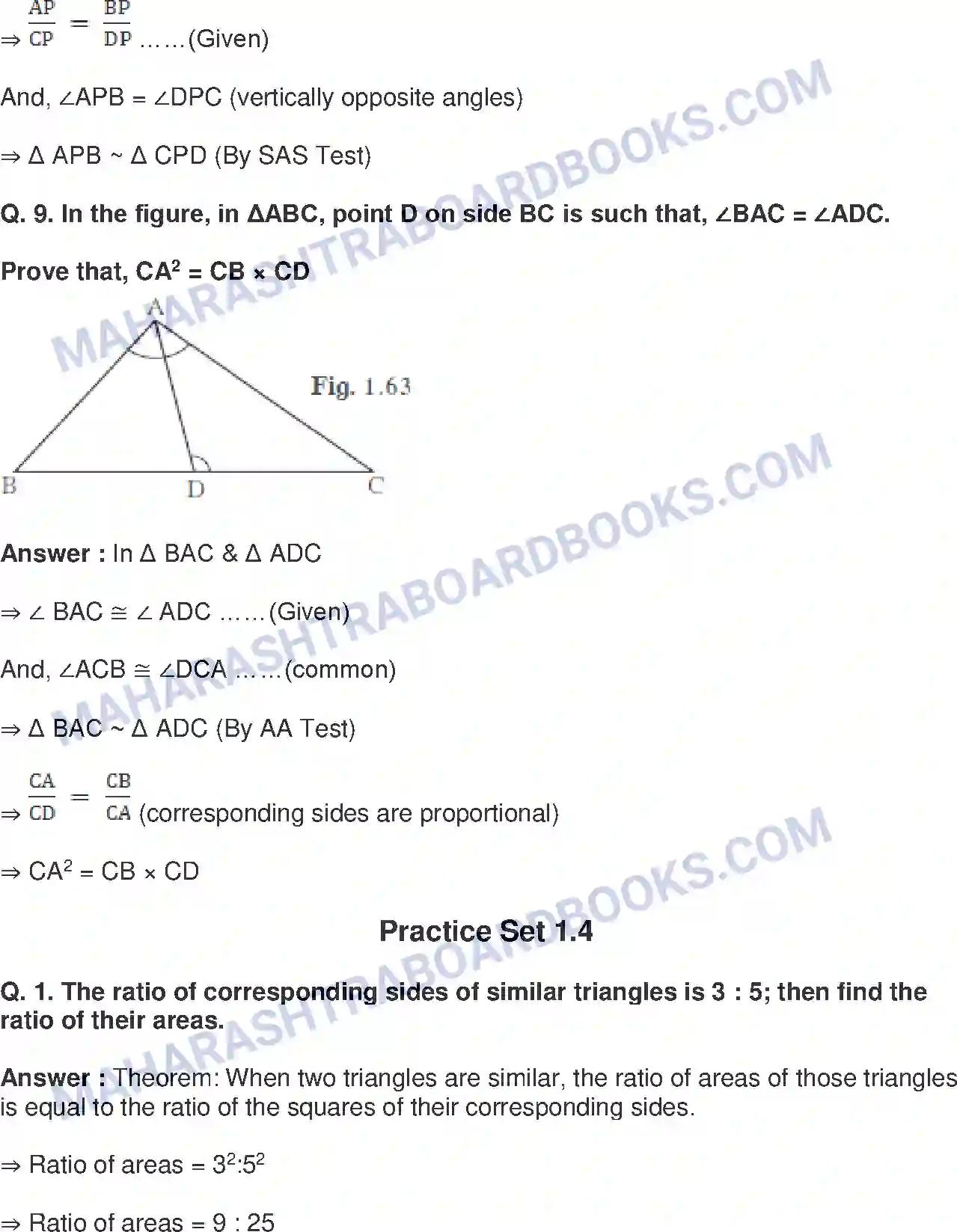 Maharashtra Board Solution Class-10 Mathematics+Part-II+-+English+Medium Similarity Image 21