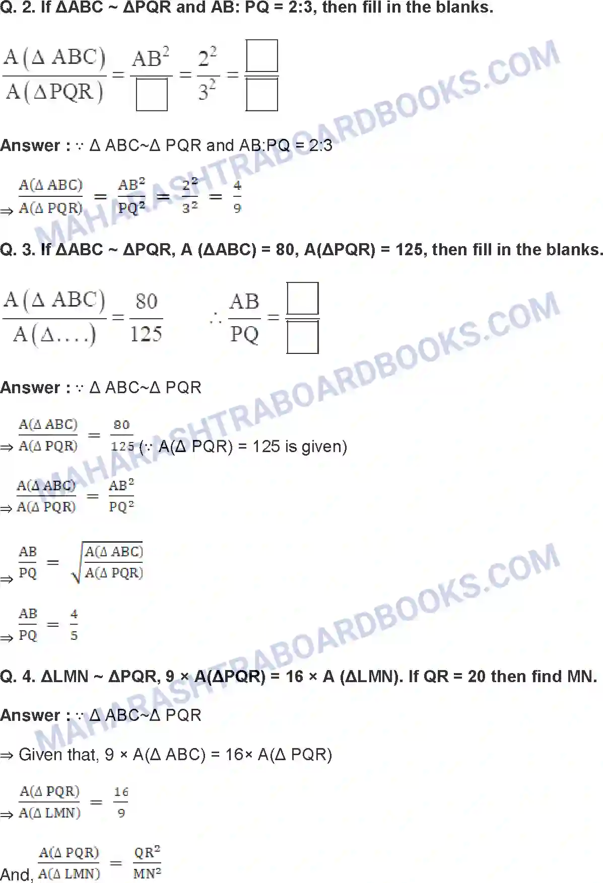 Maharashtra Board Solution Class-10 Mathematics+Part-II+-+English+Medium Similarity Image 22