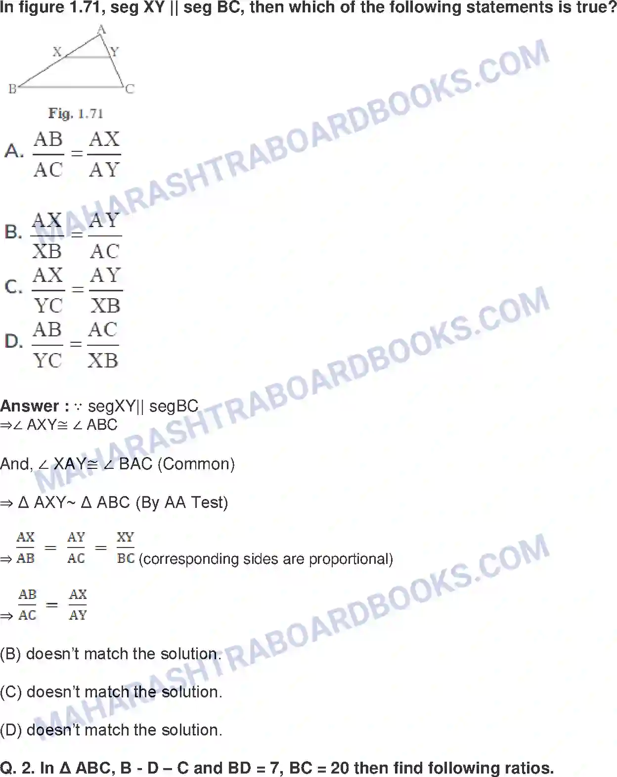 Maharashtra Board Solution Class-10 Mathematics+Part-II+-+English+Medium Similarity Image 29