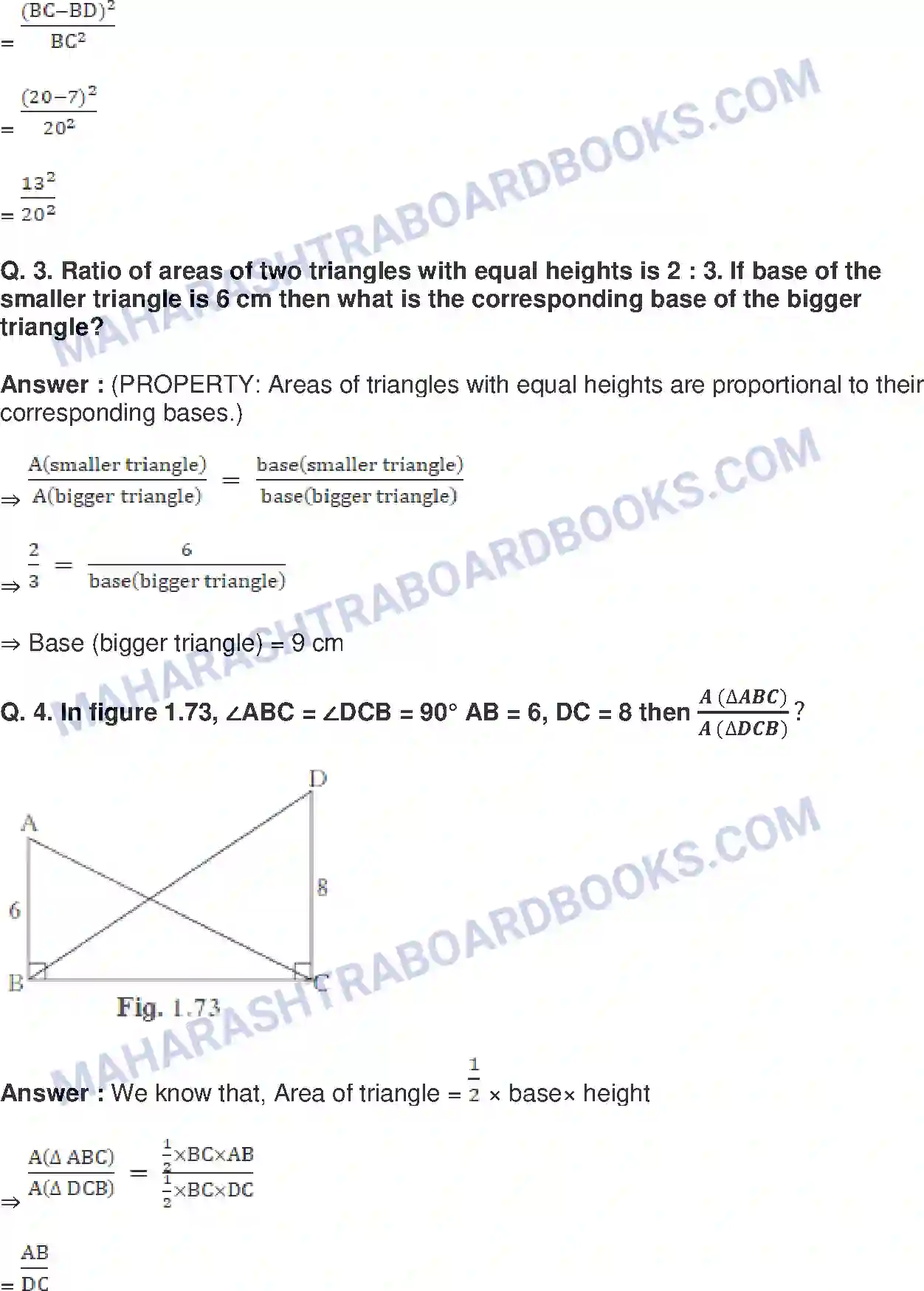 Maharashtra Board Solution Class-10 Mathematics+Part-II+-+English+Medium Similarity Image 31