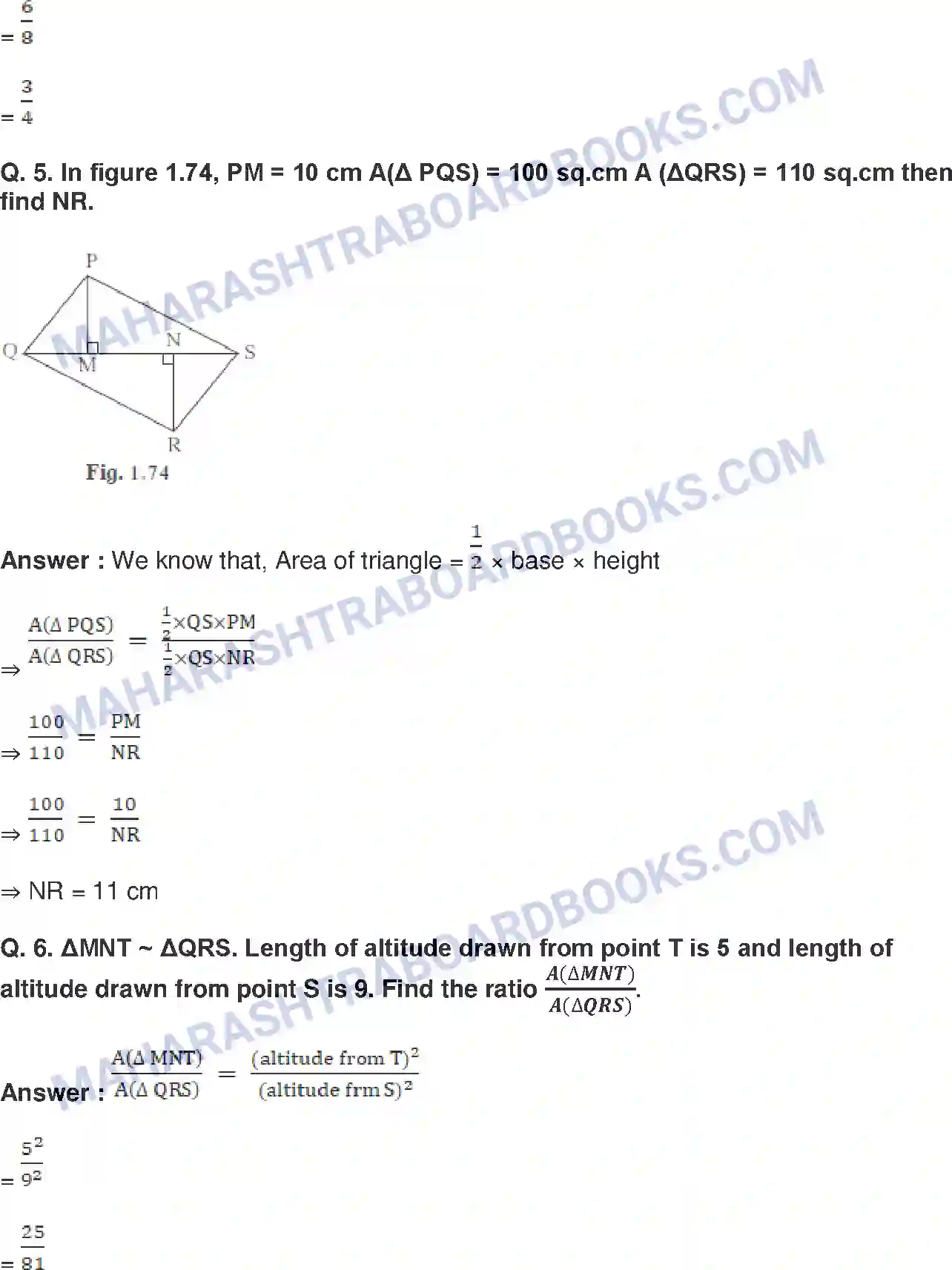 Maharashtra Board Solution Class-10 Mathematics+Part-II+-+English+Medium Similarity Image 32