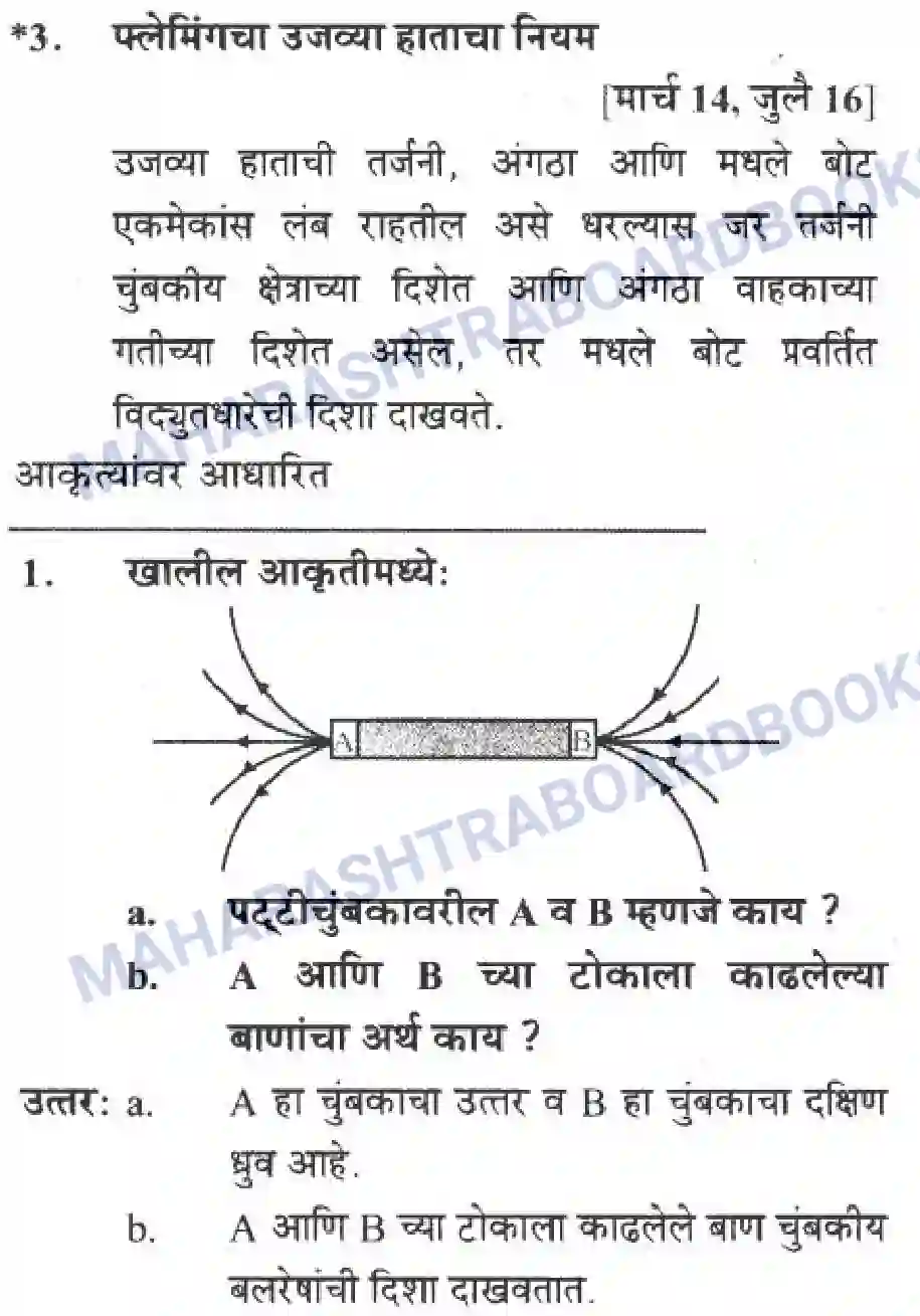 Maharashtra Board Solution Class-10 Science+&+Technology+-+Marathi+Medium All About Electromagnetism Image 43