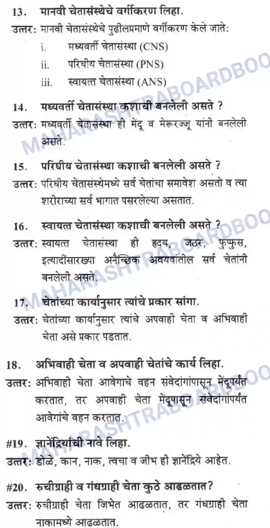 Maharashtra Board Solution Class-10 Science+&+Technology+-+Marathi+Medium The Regulators of Life Image 3