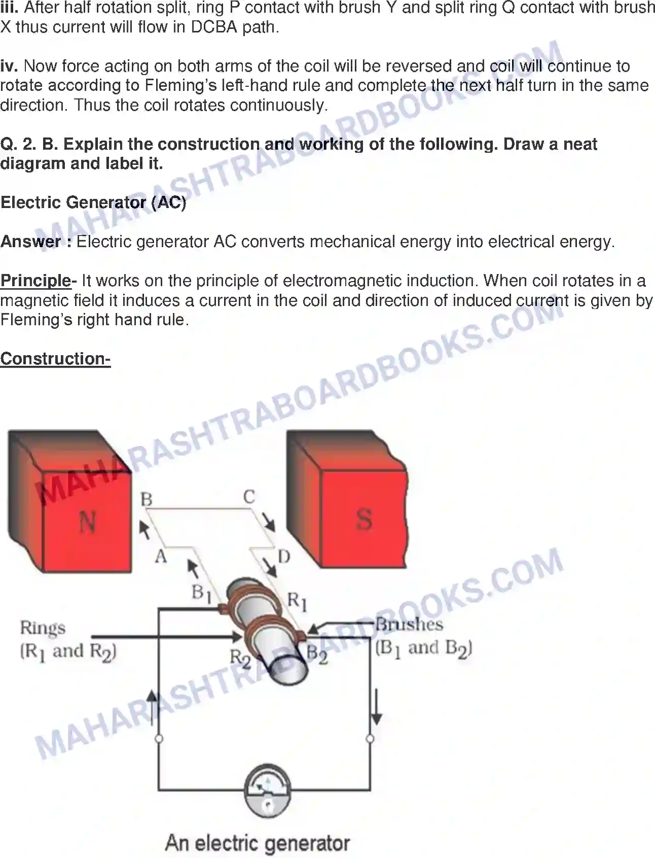 Maharashtra Board Solution Class-10 Science+&+Technology-I+-+English+Medium Effects of Electric Current Image 3